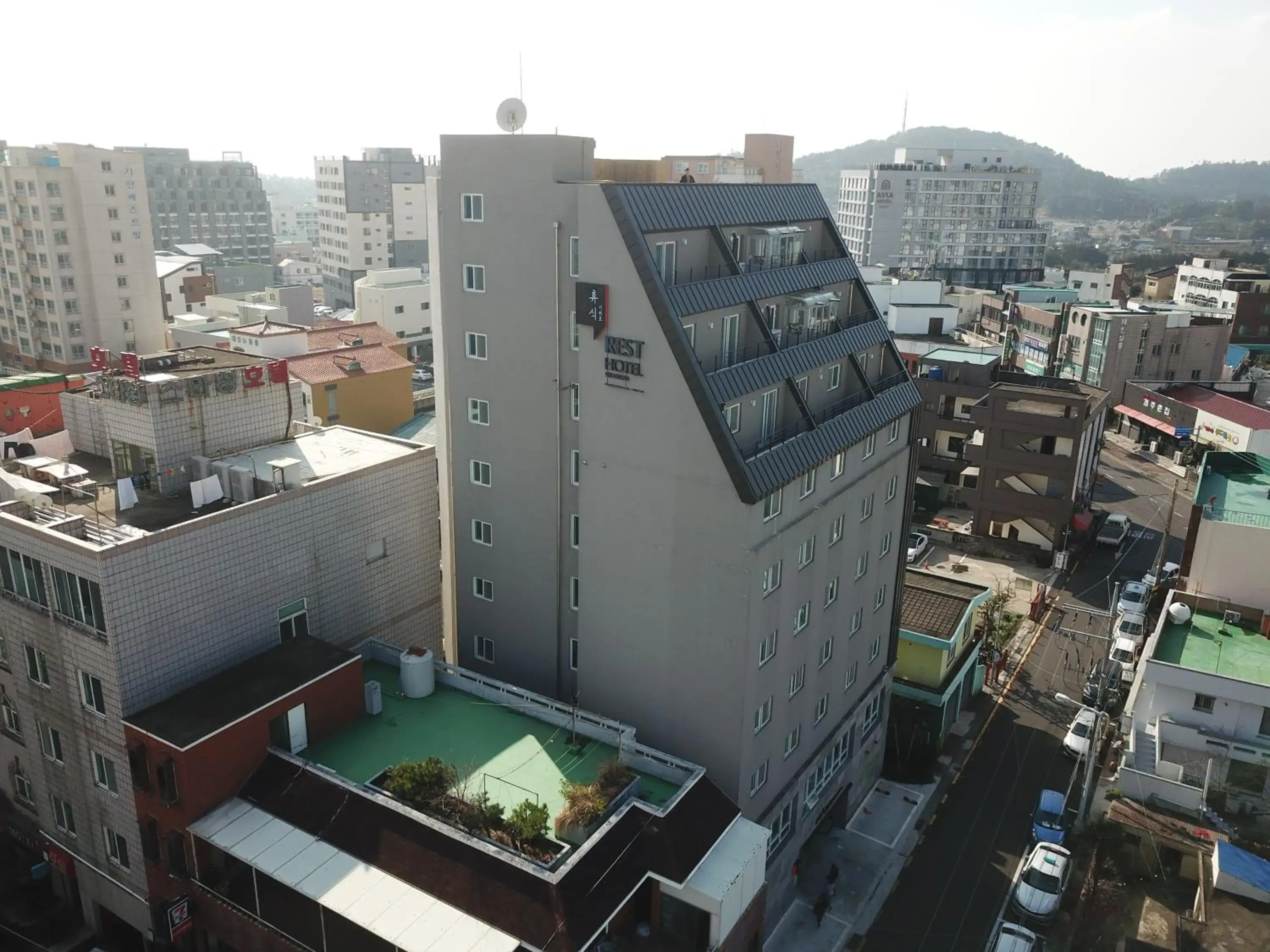 Property building, Bird's-eye View in Hotel Rest Seogwipo