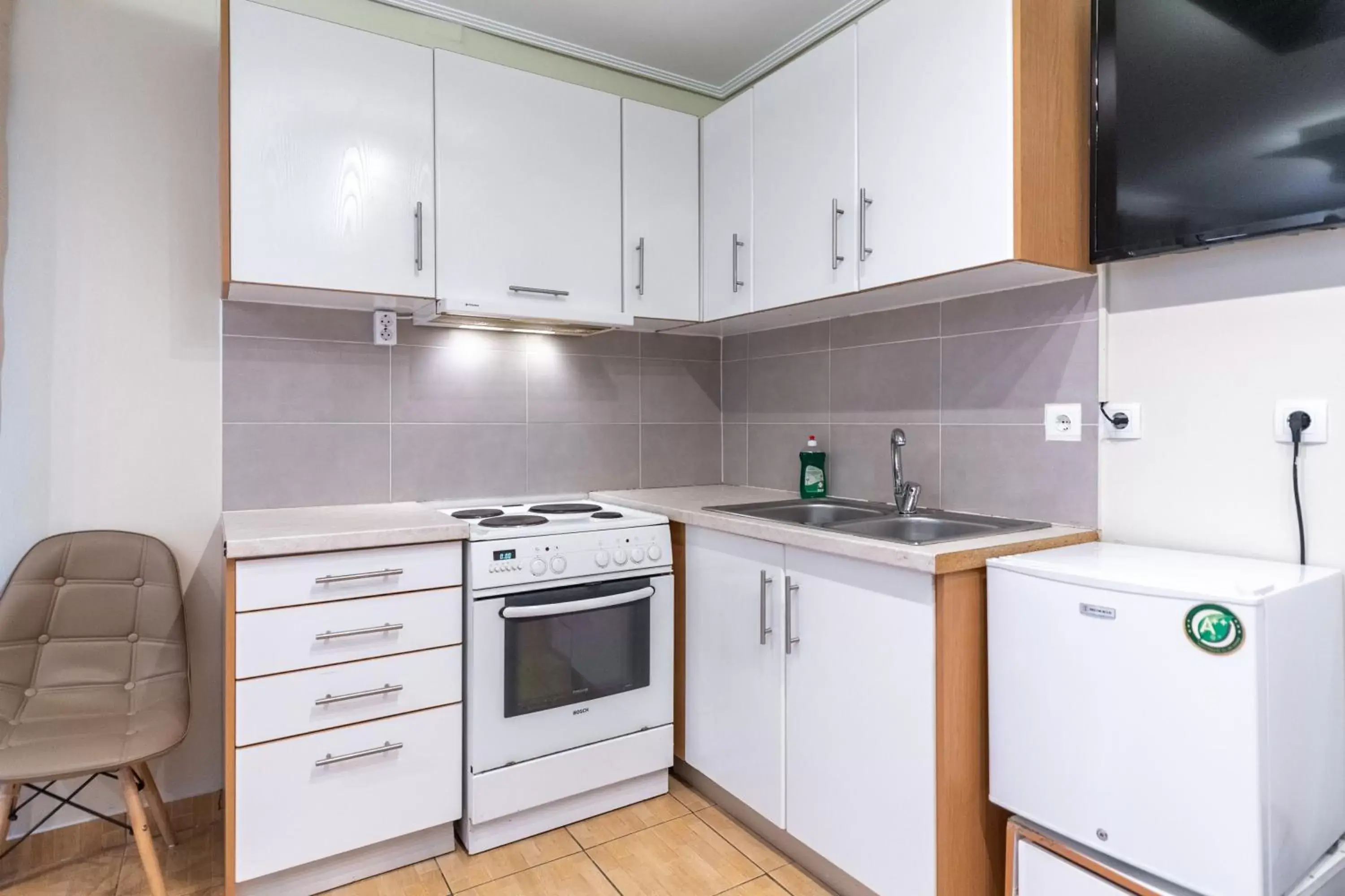 Kitchen/Kitchenette in Apartments Tina FREE transfer from-to the airport