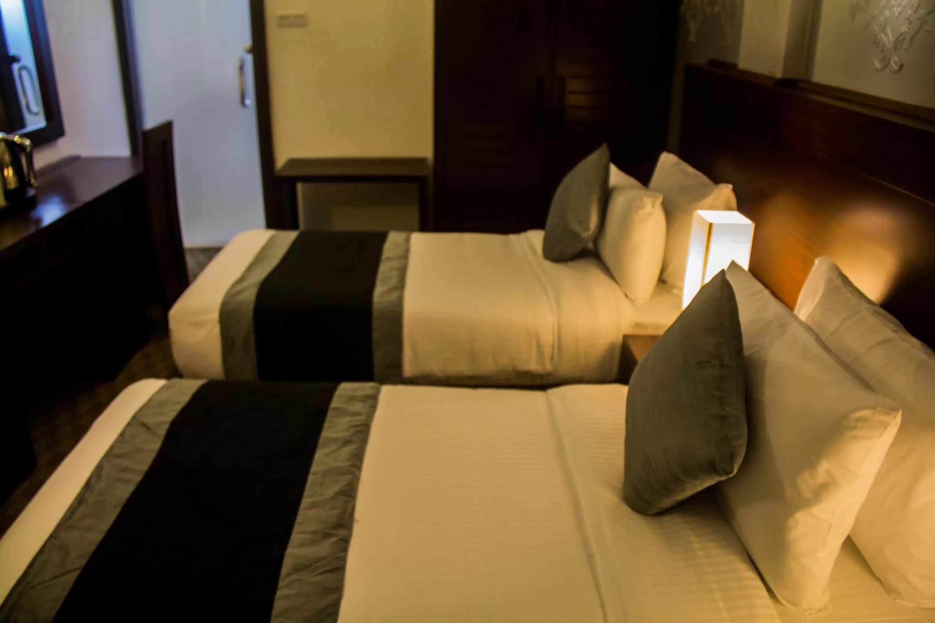 Bed in Ceylon City Hotel,Colombo