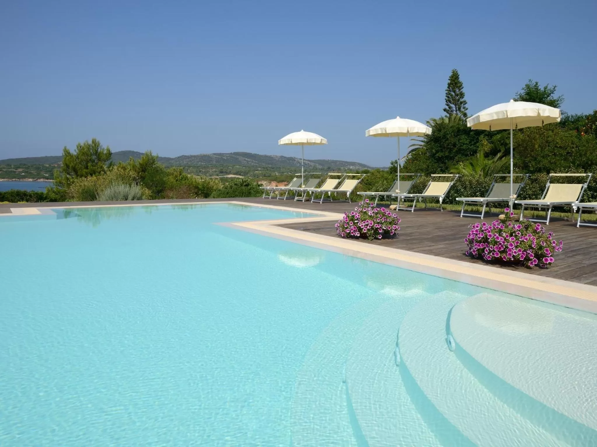 Pool view in Hotel Dei Pini