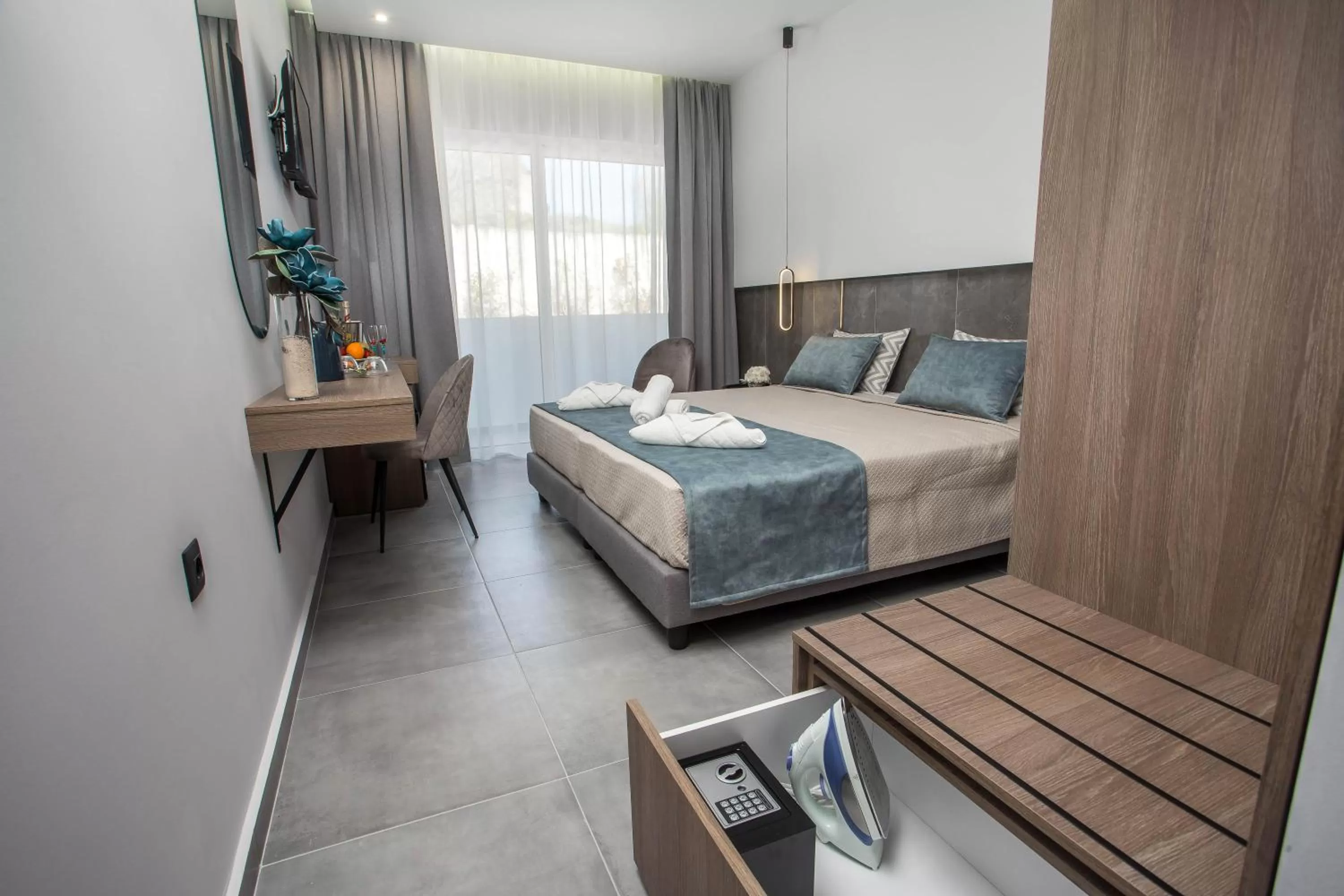 Bed in FRESH HOTEL FALIRAKI