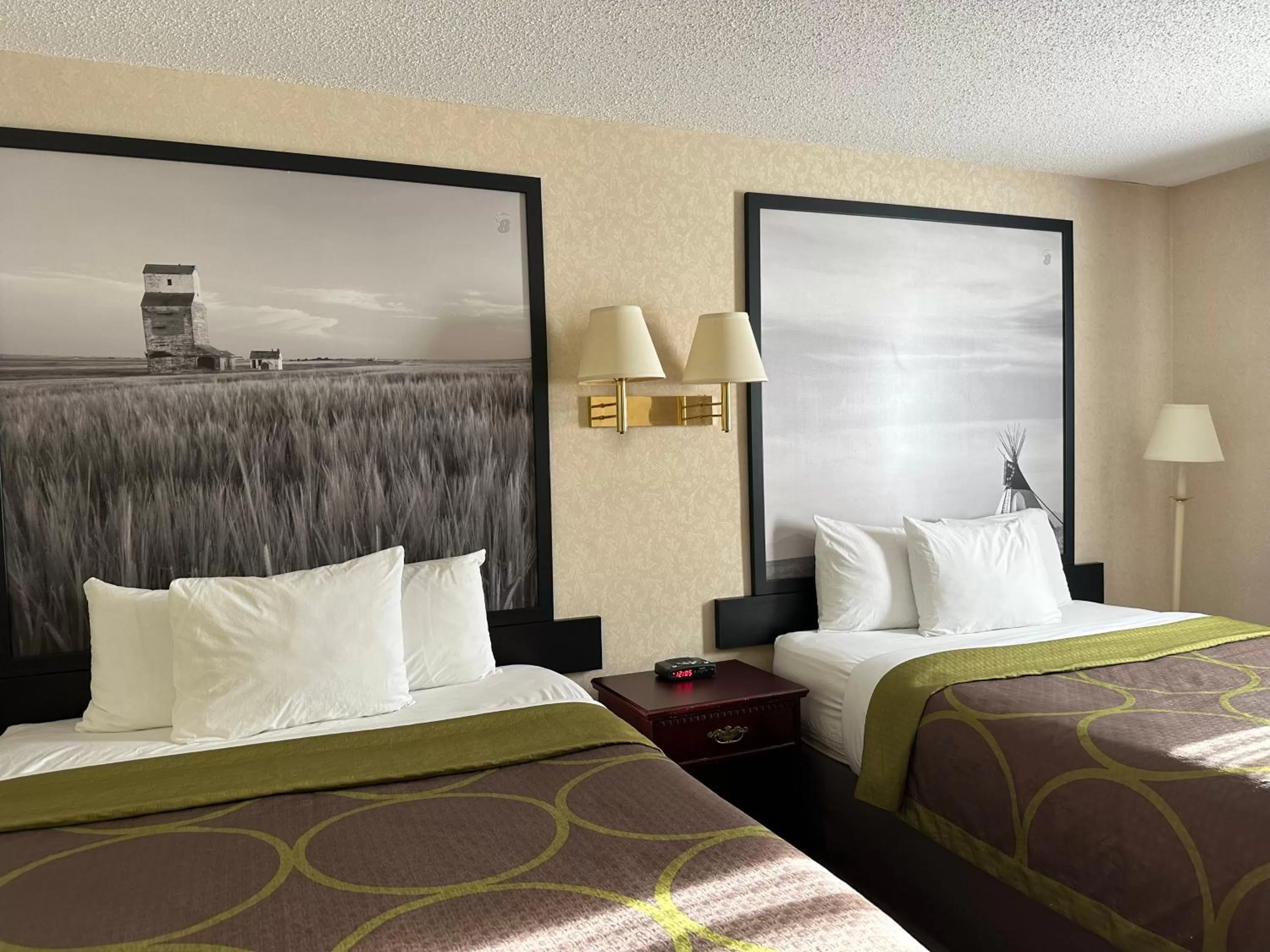 Bed in Super 8 by Wyndham Lethbridge