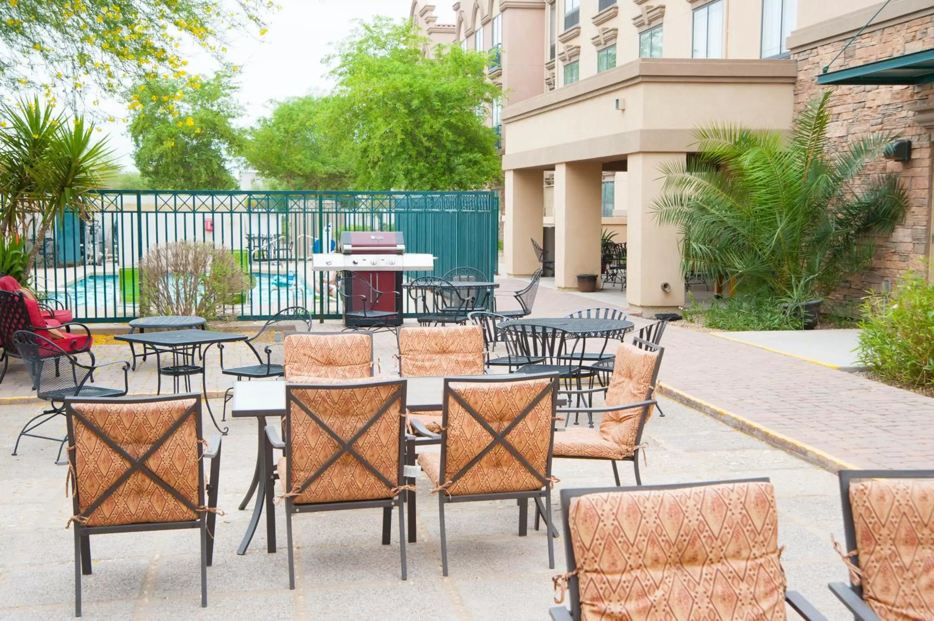 Patio in GreenTree Inn and Suites Florence, AZ