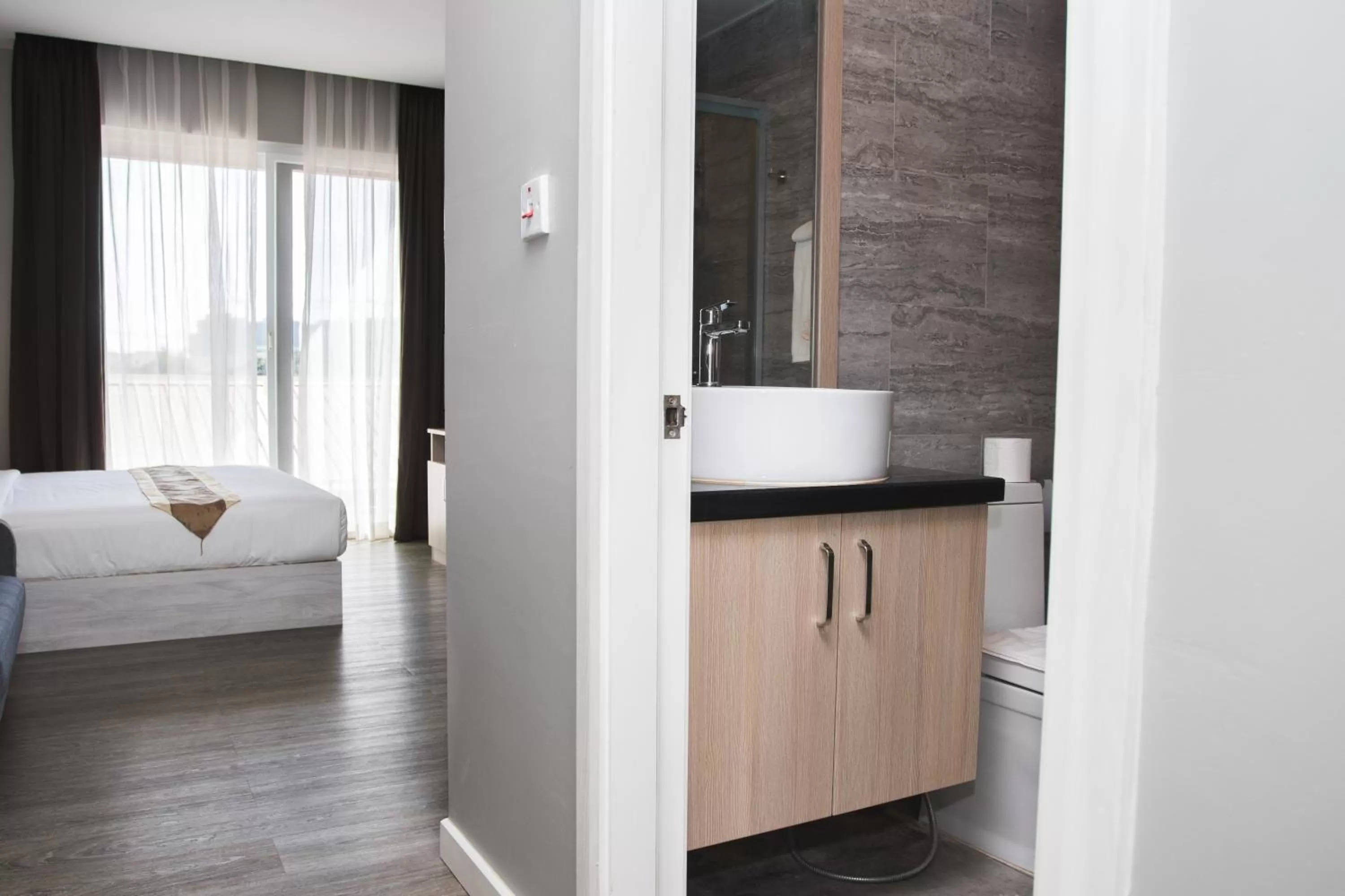 Bathroom, Bed in Cambodian Country Club