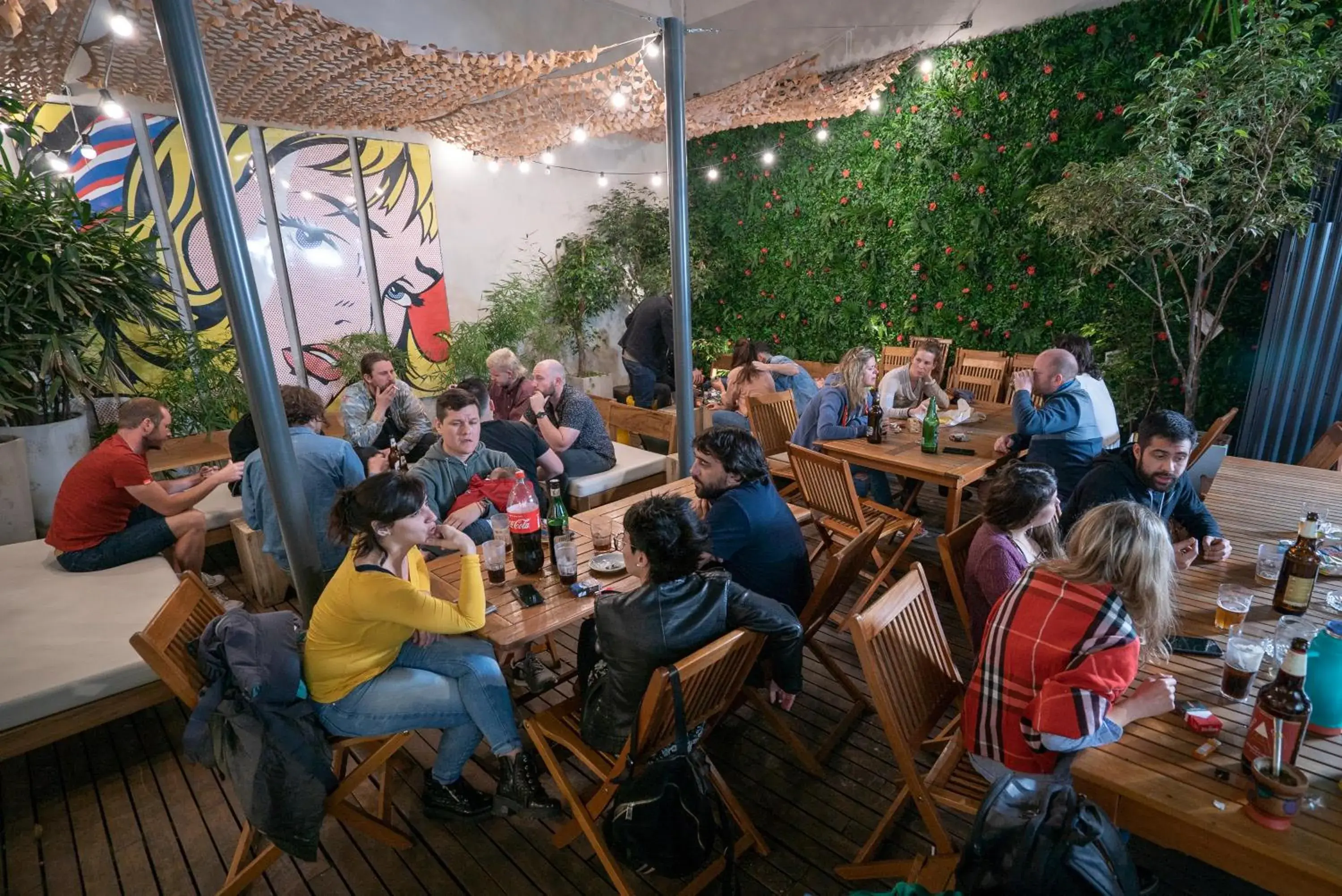 Patio in America Del Sur Hostel Buenos Aires