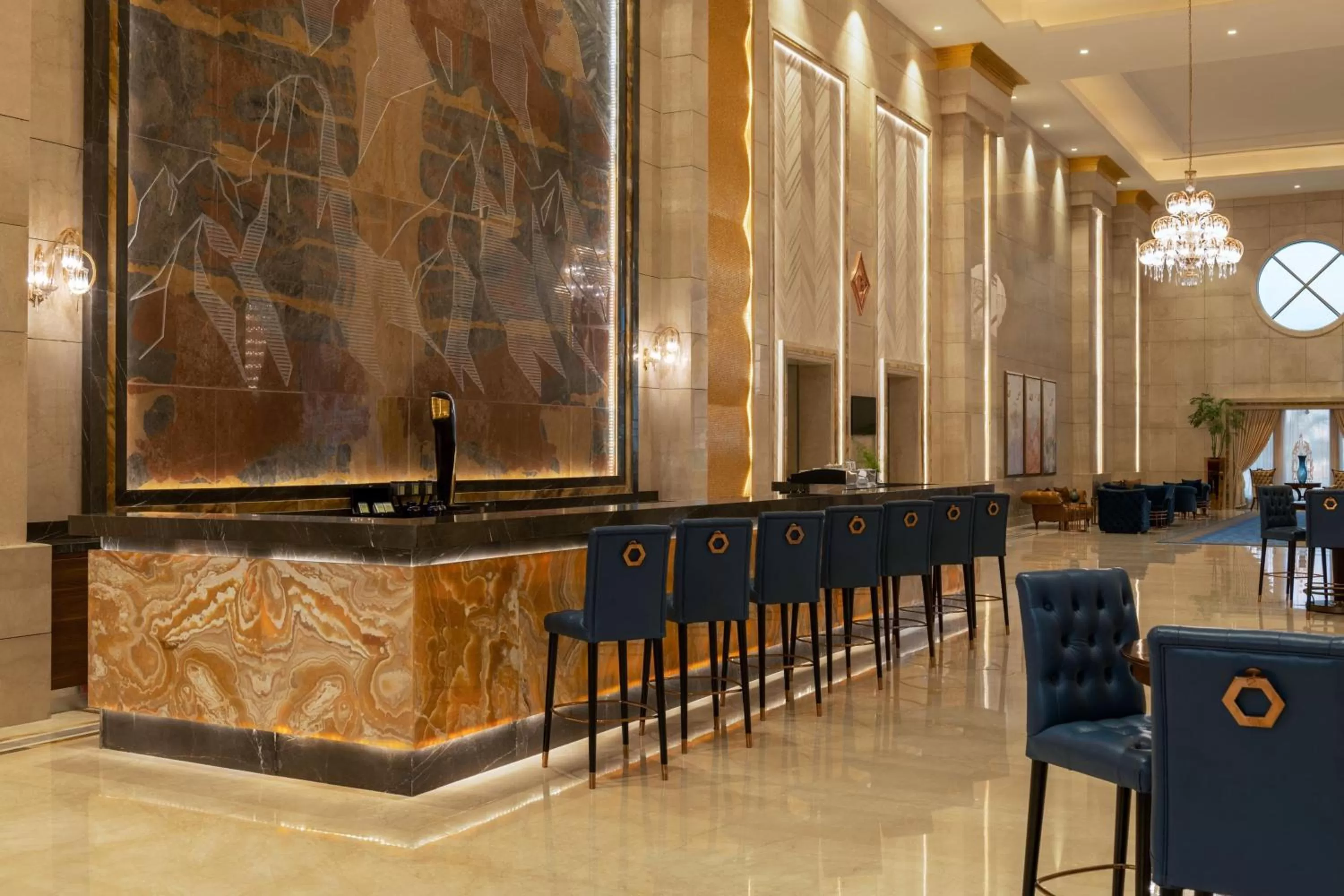 Lounge or bar in The St. Regis New Capital Cairo