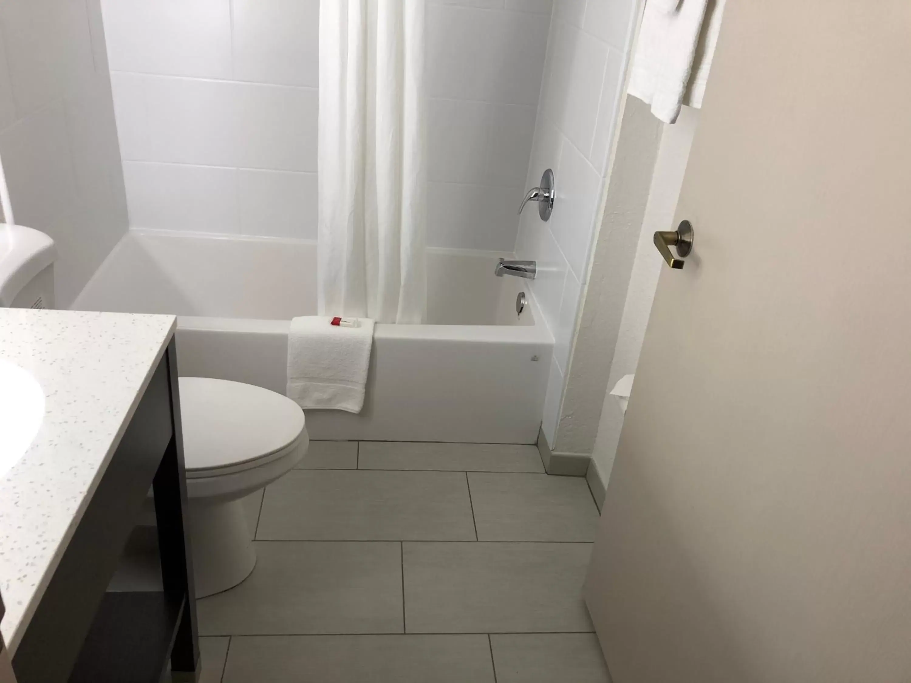 Bathroom in Howard Johnson by Wyndham Elk Grove Village - Chicago O'Hare