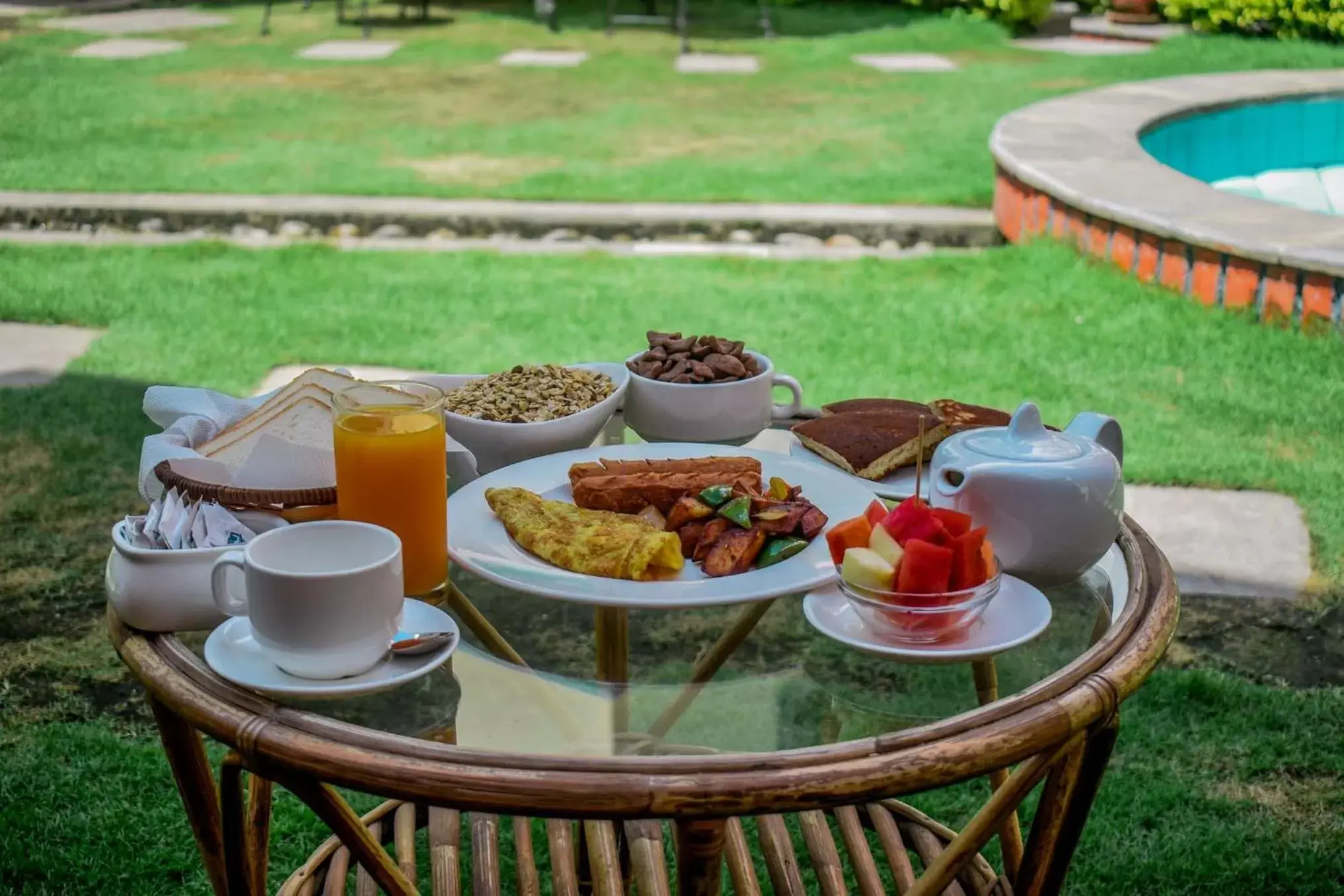 American breakfast in Kathmandu Garden Home