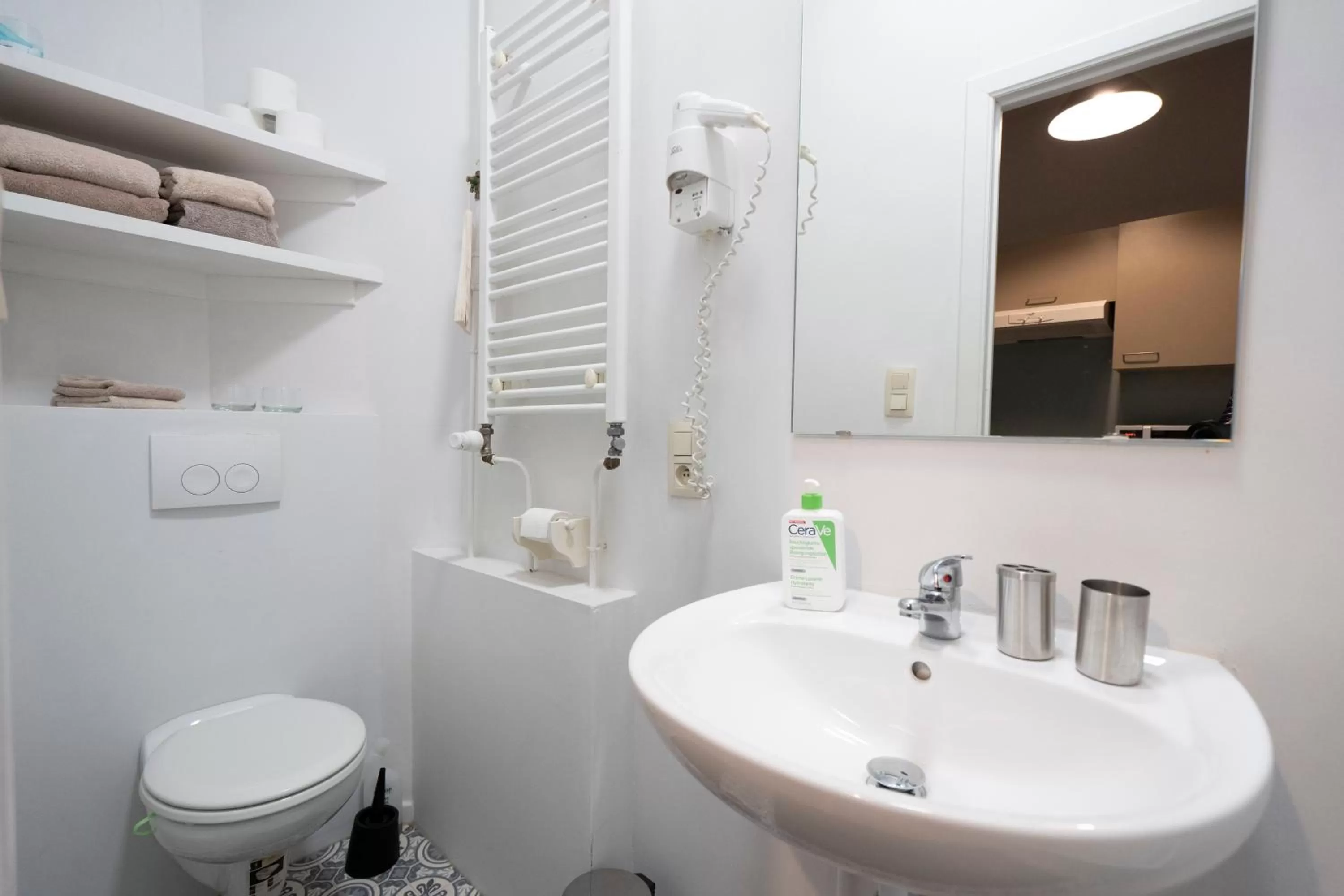 Bathroom in Because the Night city lodge