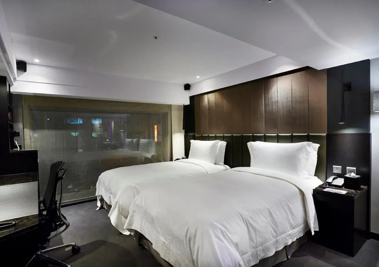 Photo of the whole room, Bed in Tango Hotel Taipei Fuhsing