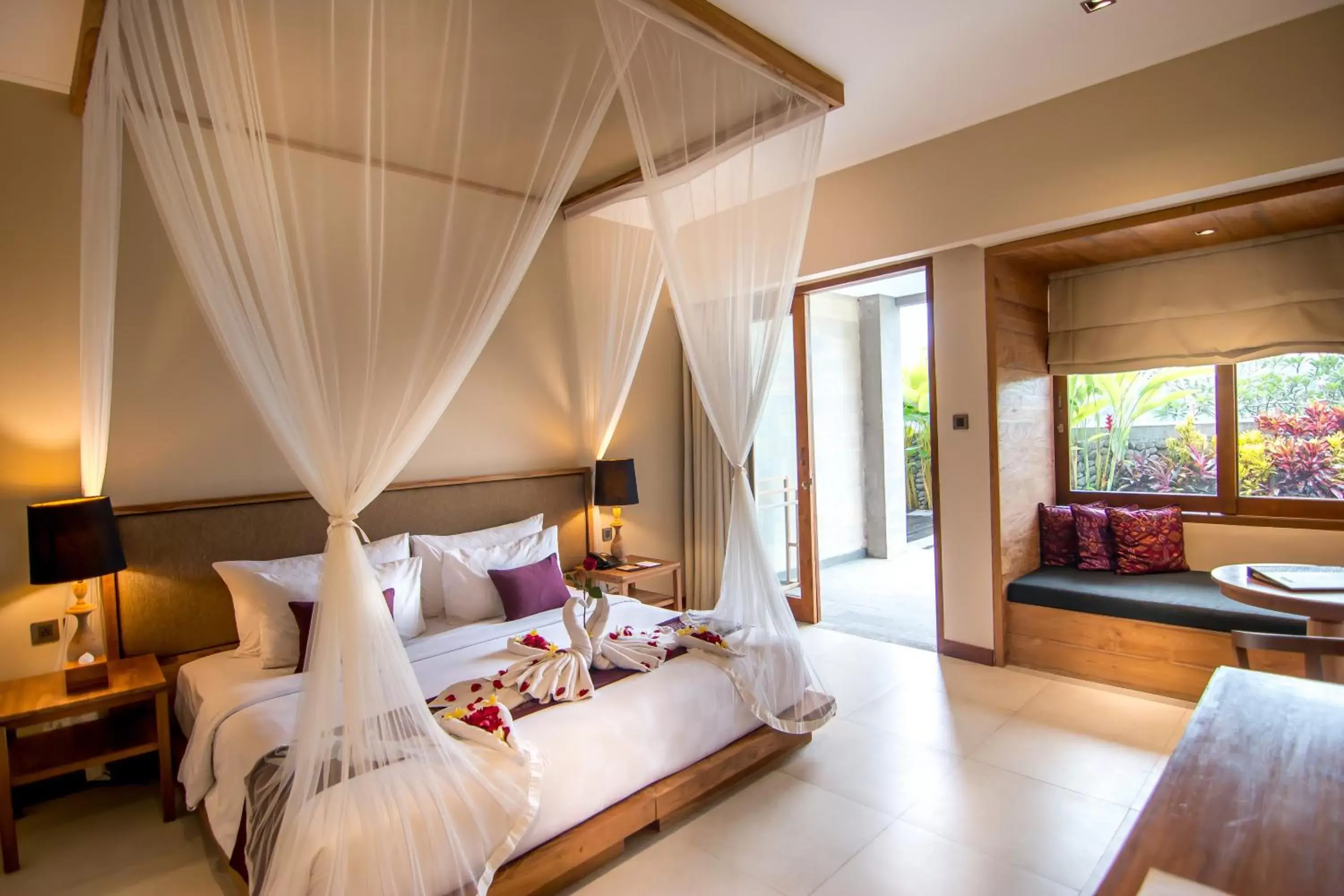 Bedroom, Bed in Ulun Ubud Resort - CHSE Certified Bedroom, Bed in Ulun Ubud Resort - CHSE Certified