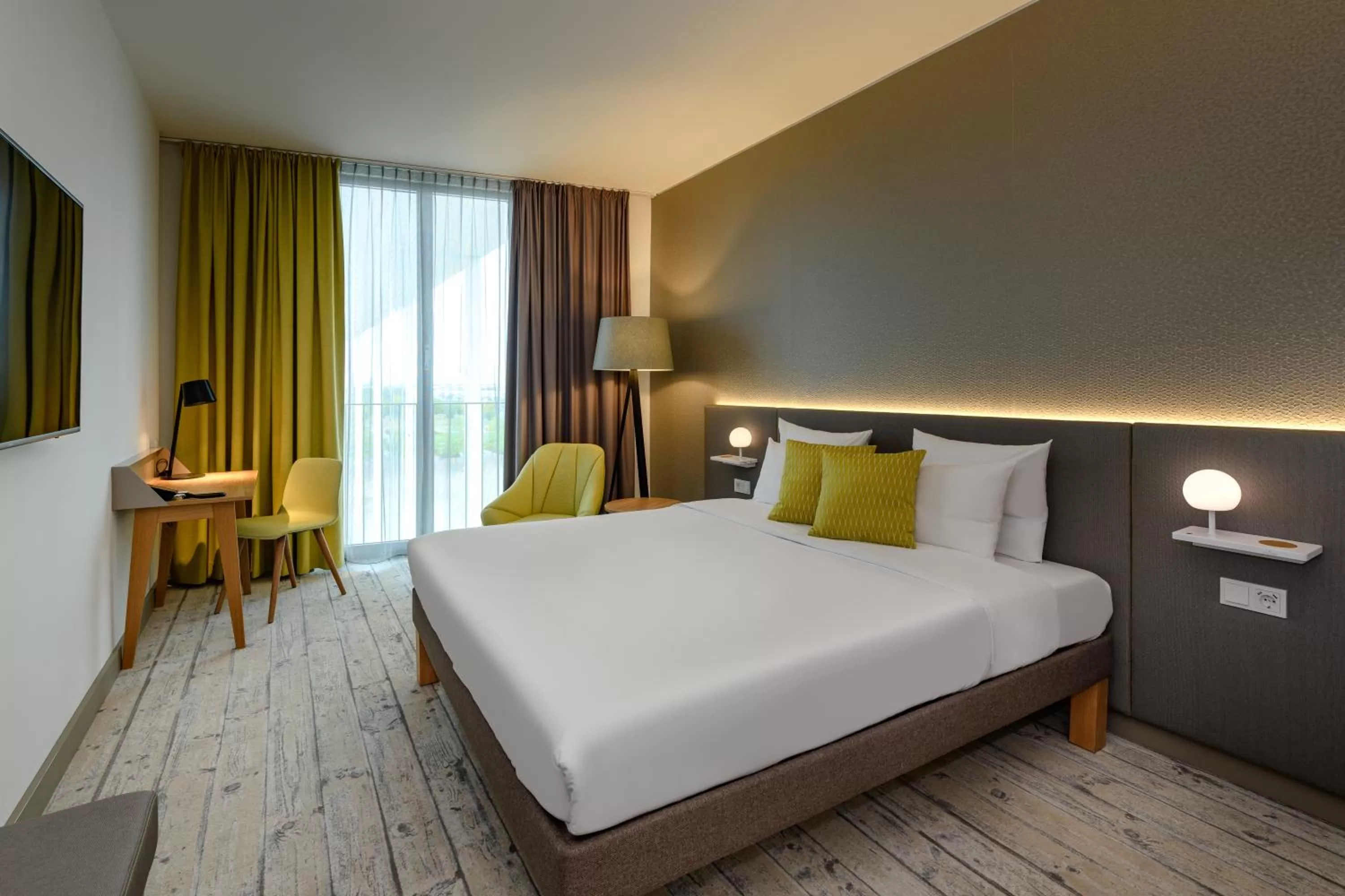 Bed in Novotel München Messe