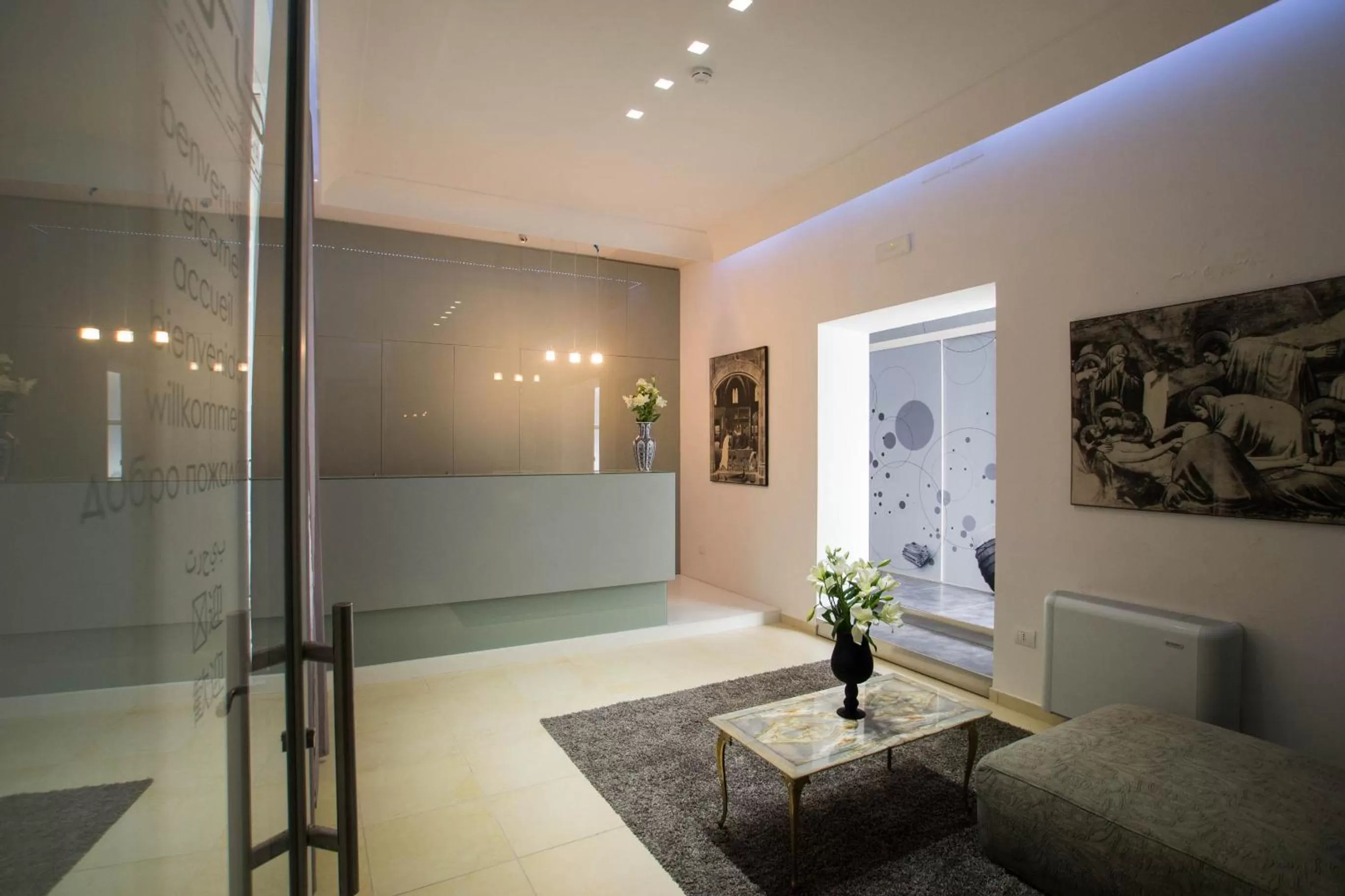 Lobby or reception in Hotel Santa Brigida