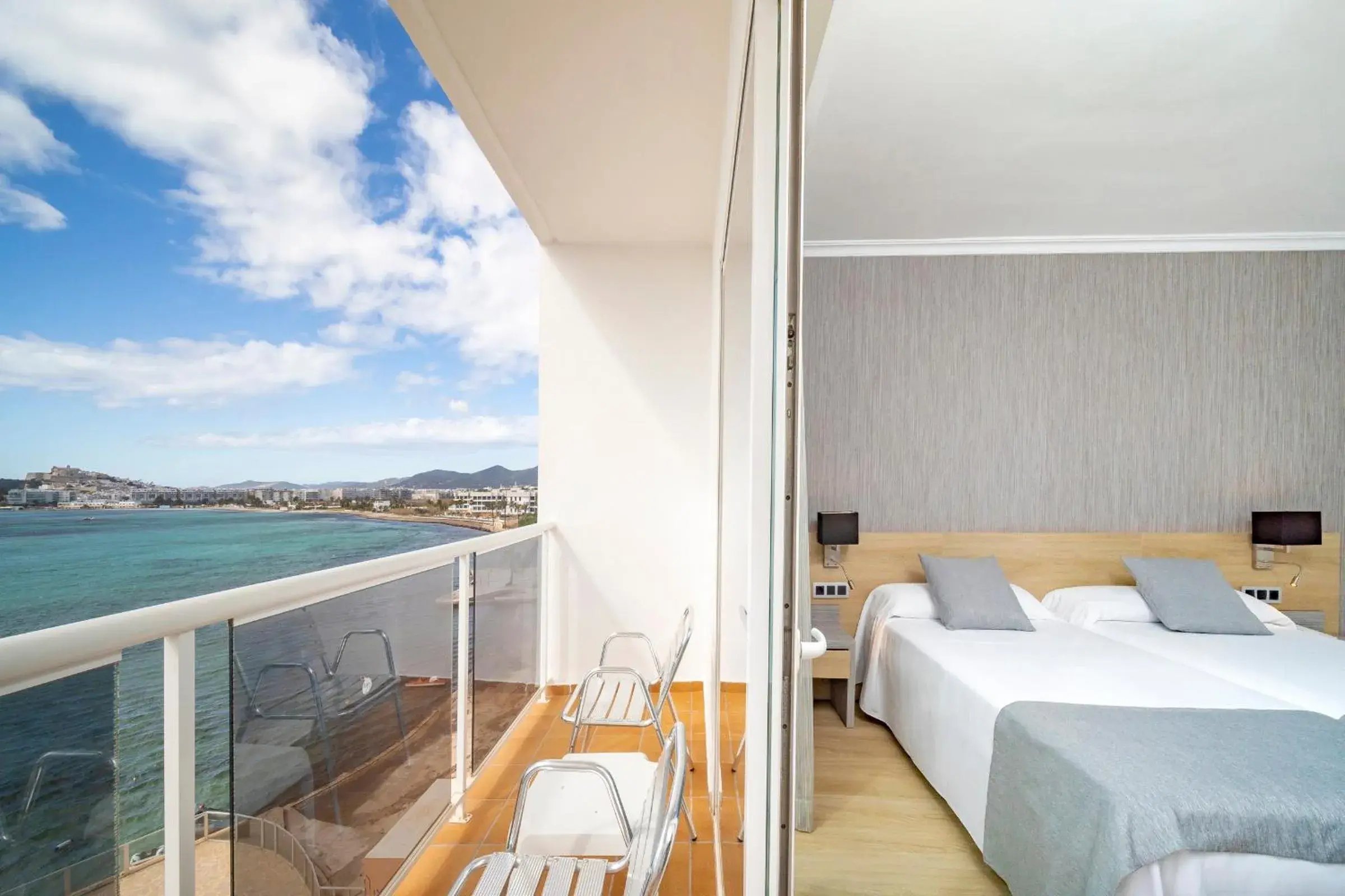 Balcony/Terrace, Sea View in Hotel Simbad Ibiza & Spa