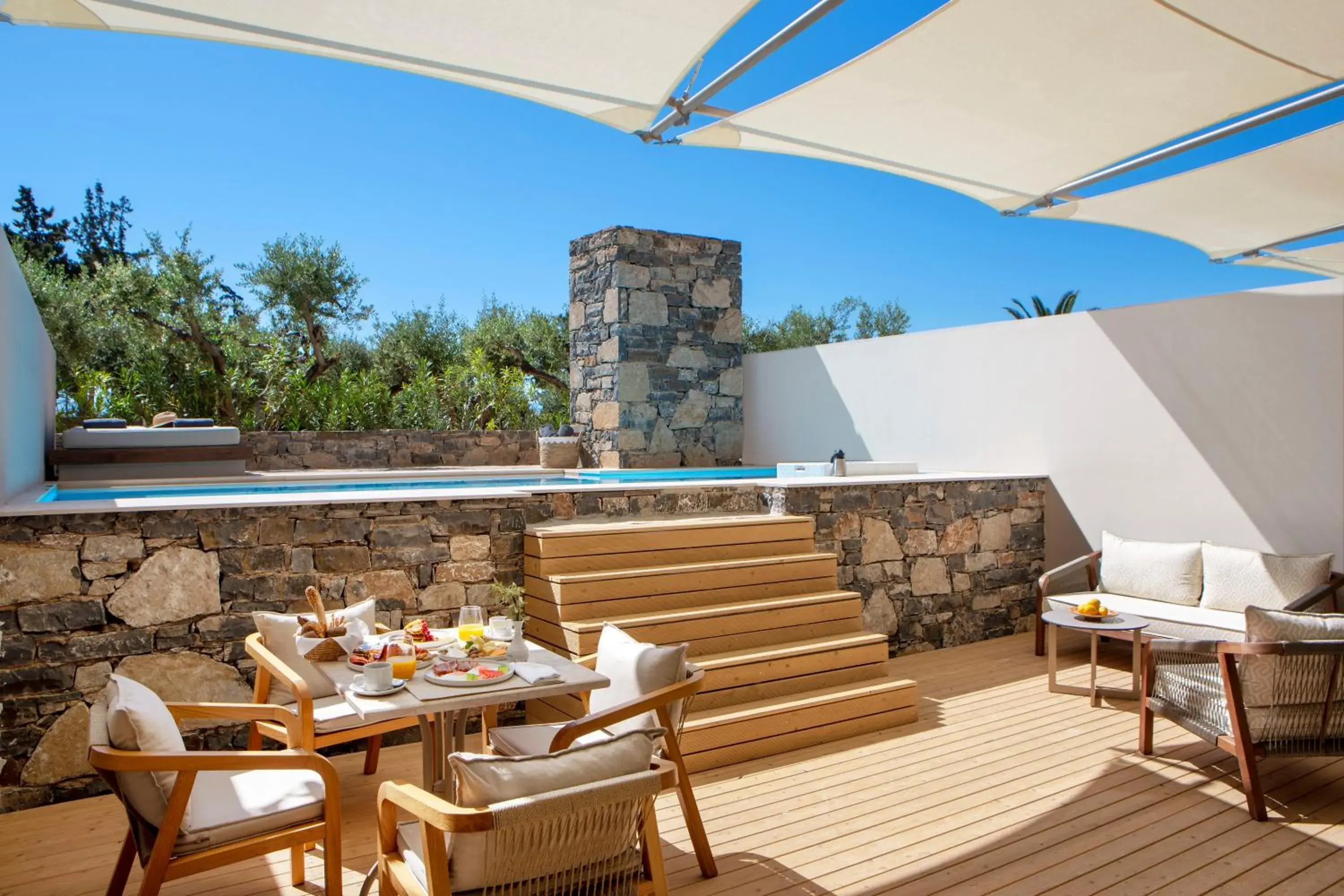 Swimming pool in Wyndham Grand Crete Mirabello Bay Swimming pool in Wyndham Grand Crete Mirabello Bay