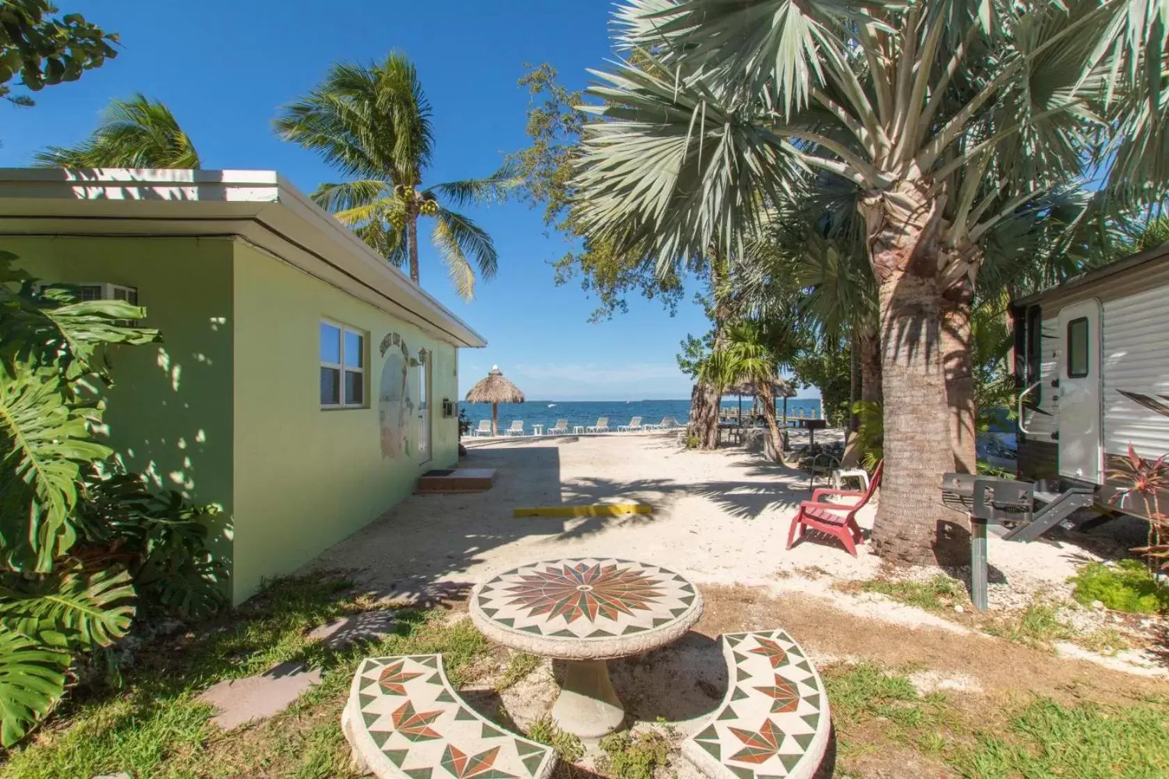 Garden in Sunset Cove Beach Resort