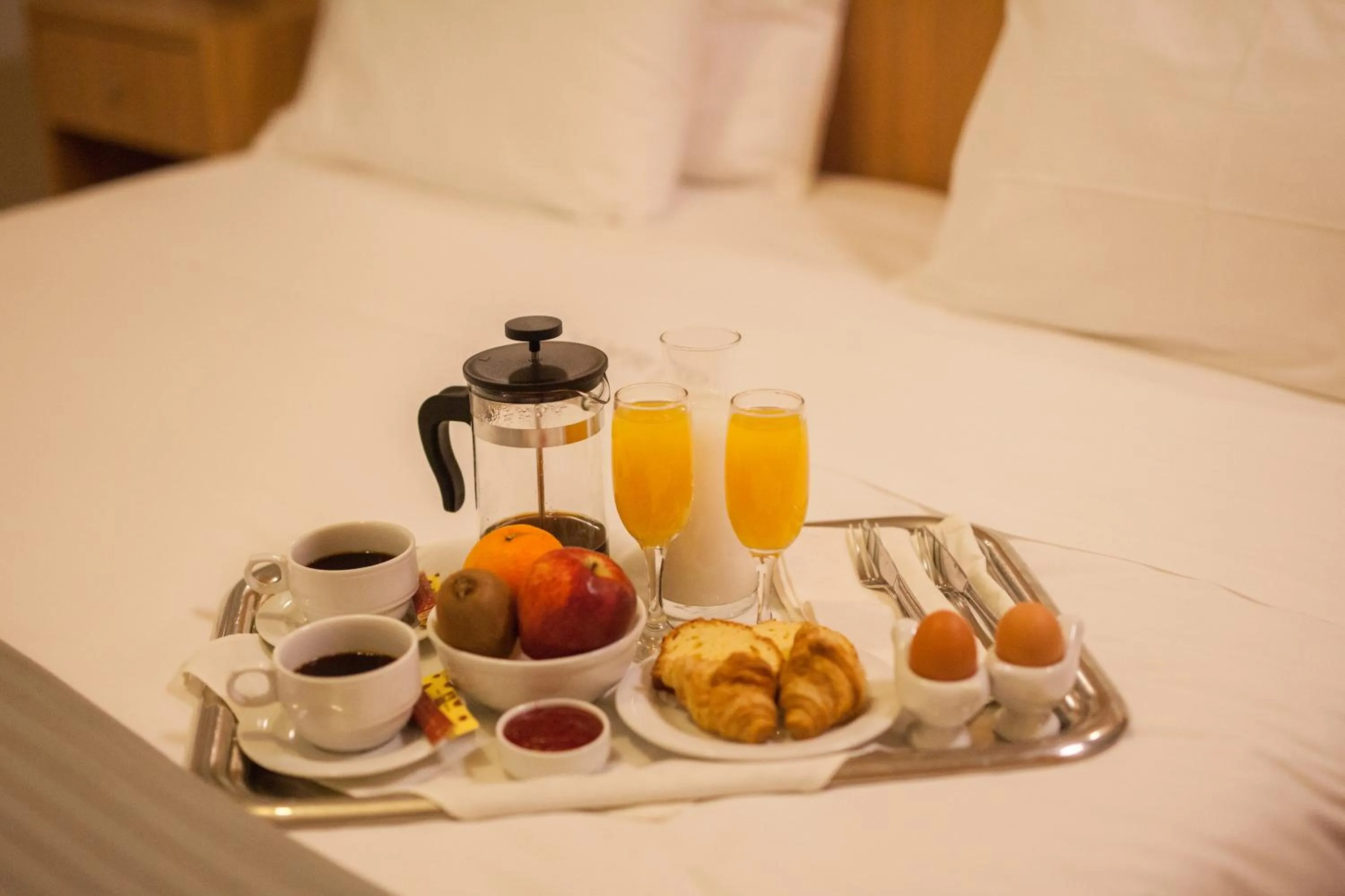 Property building, Bed in Myrto Hotel