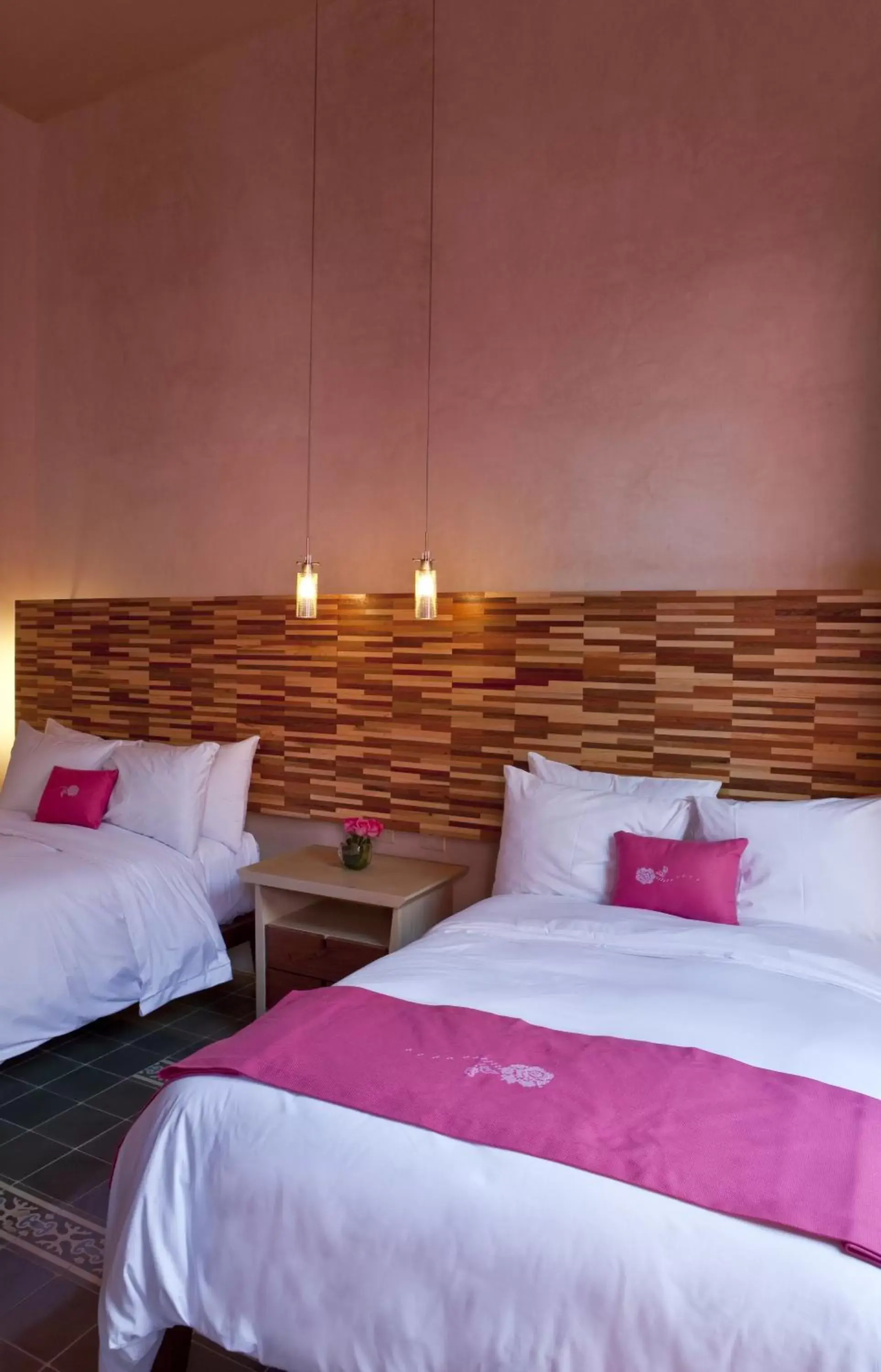 Decorative detail, Bed in Rosas & Xocolate Boutique Hotel and Spa Merida, a Member of Design Hotels