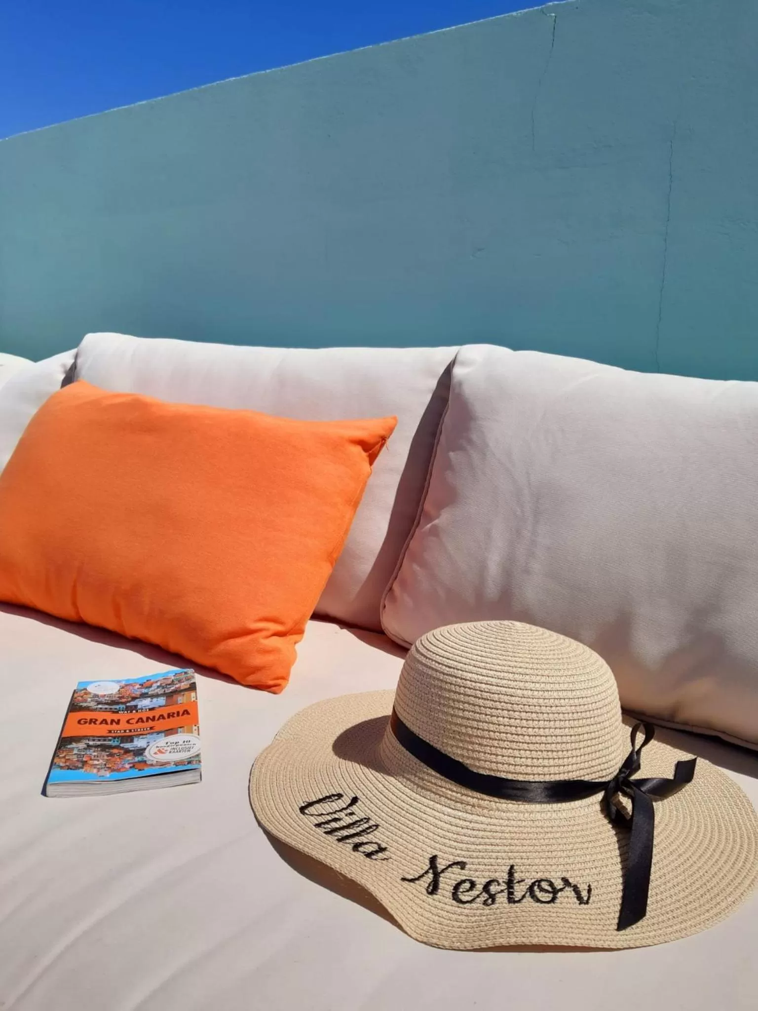 View (from property/room), Bed in Villa Nestor