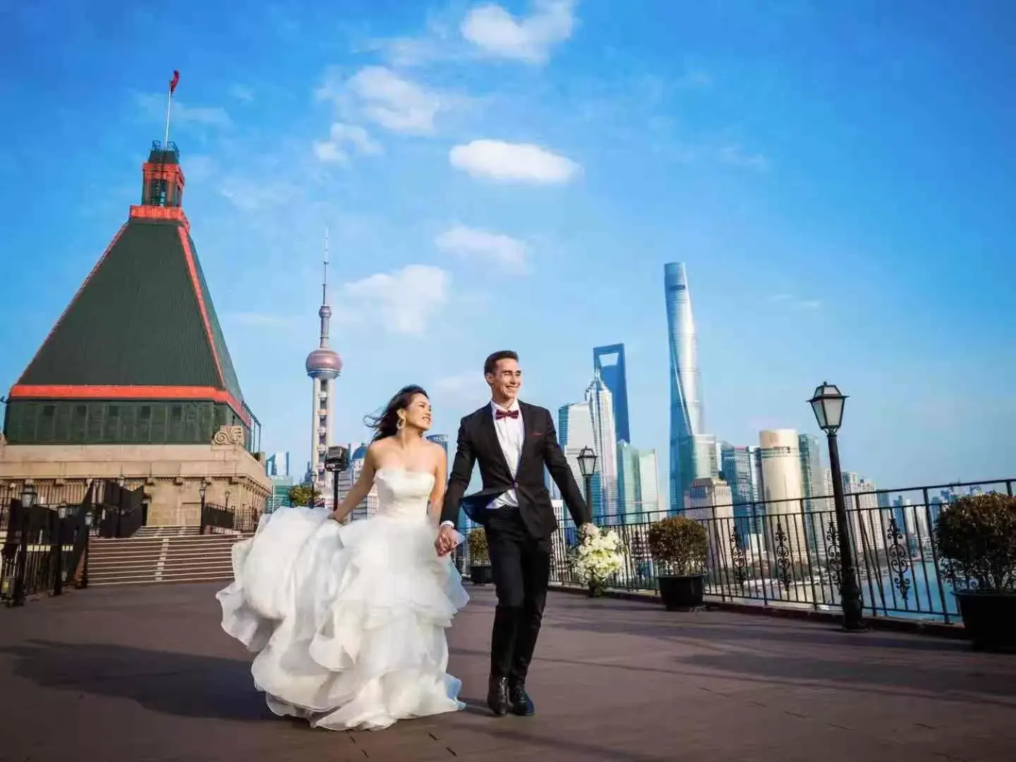 Balcony/Terrace in Fairmont Peace Hotel On the Bund (Start your own story with the BUND)