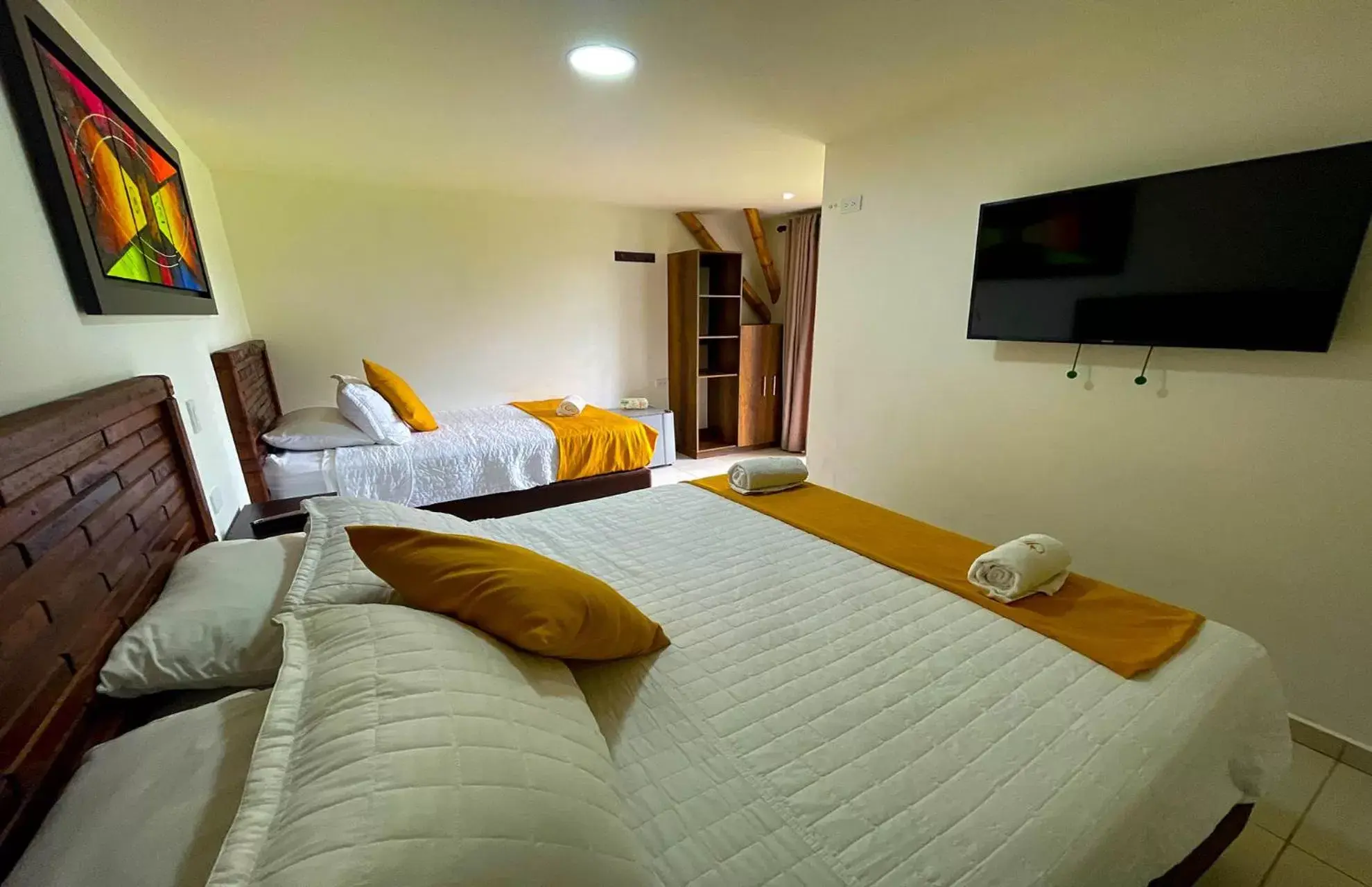 Triple Room in La Victoria Hotel Campestre Triple Room in La Victoria Hotel Campestre