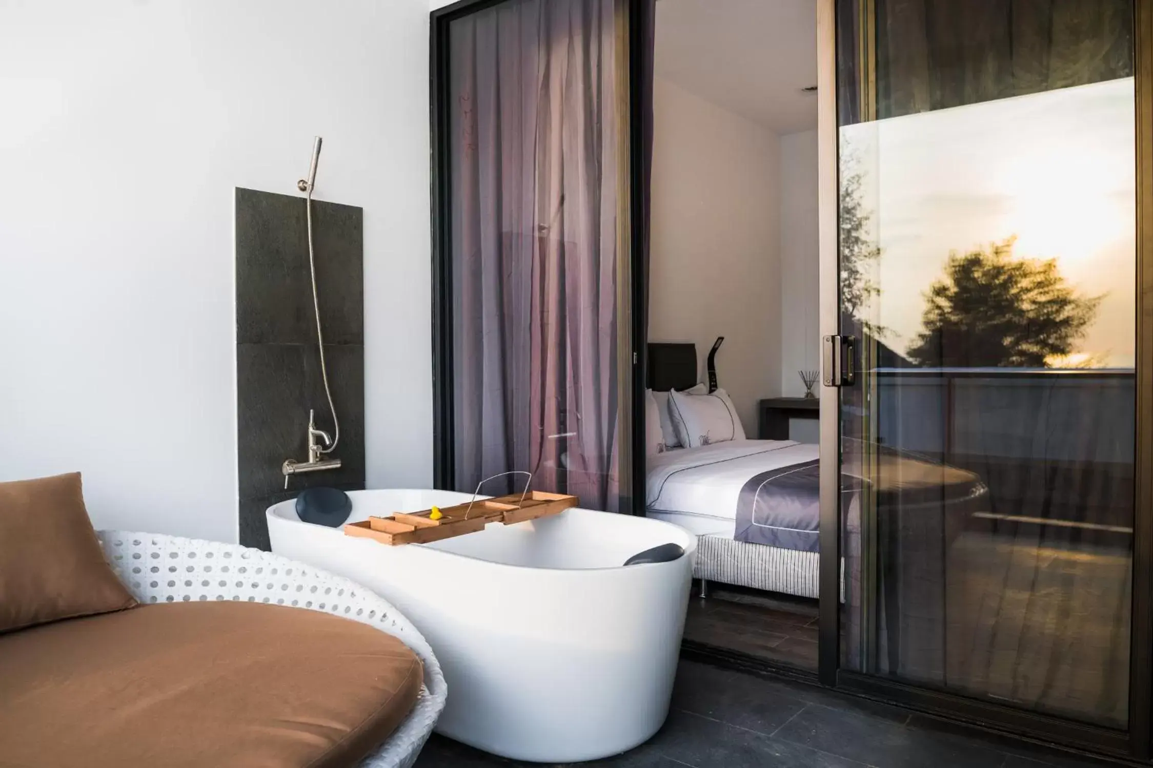 Bathroom, Bed in White Boutique Hotel and Residences