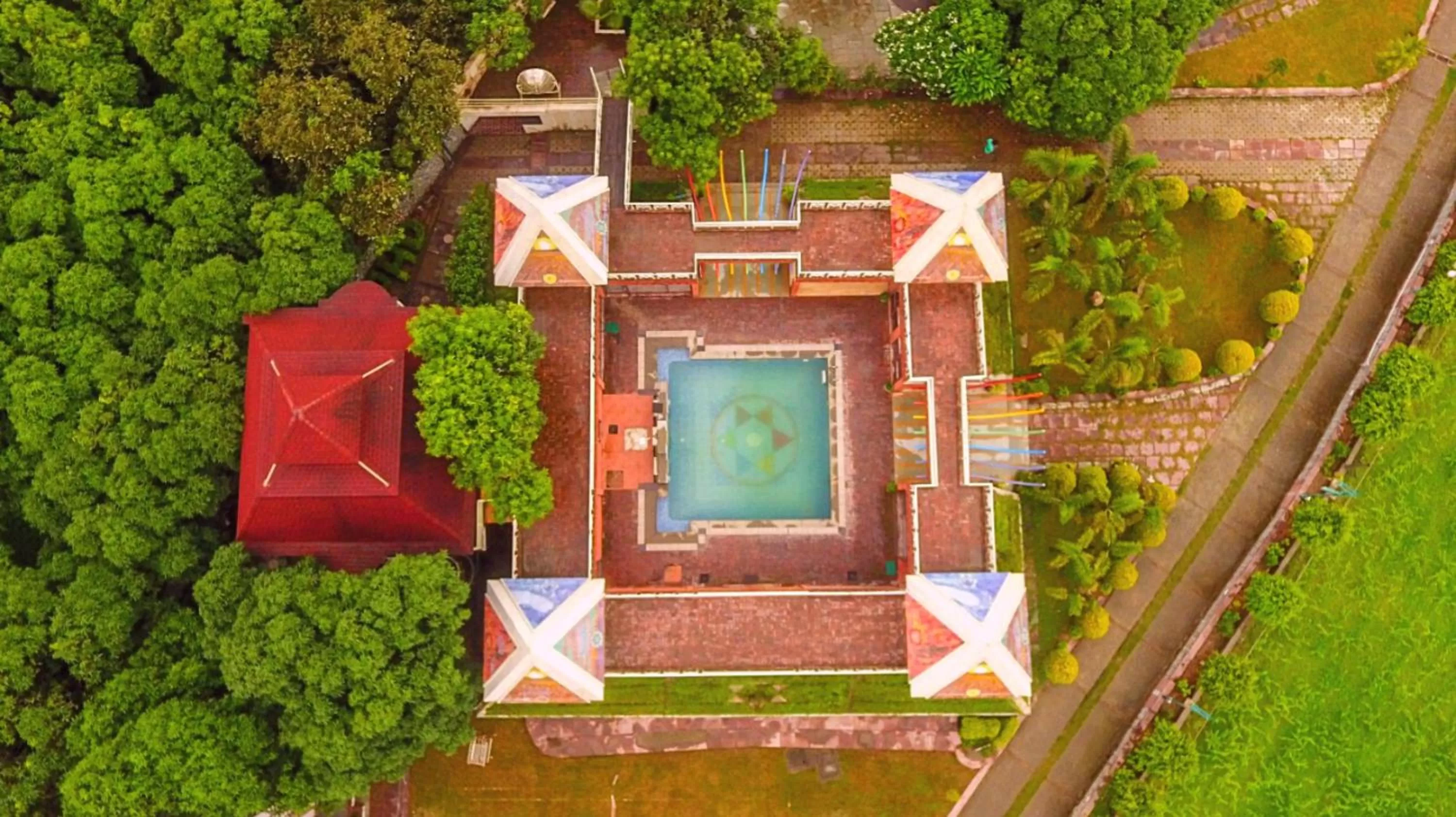Bird's eye view, Bird's-eye View in ShriGo Pyramid Home Divine - A Wellness Resort
