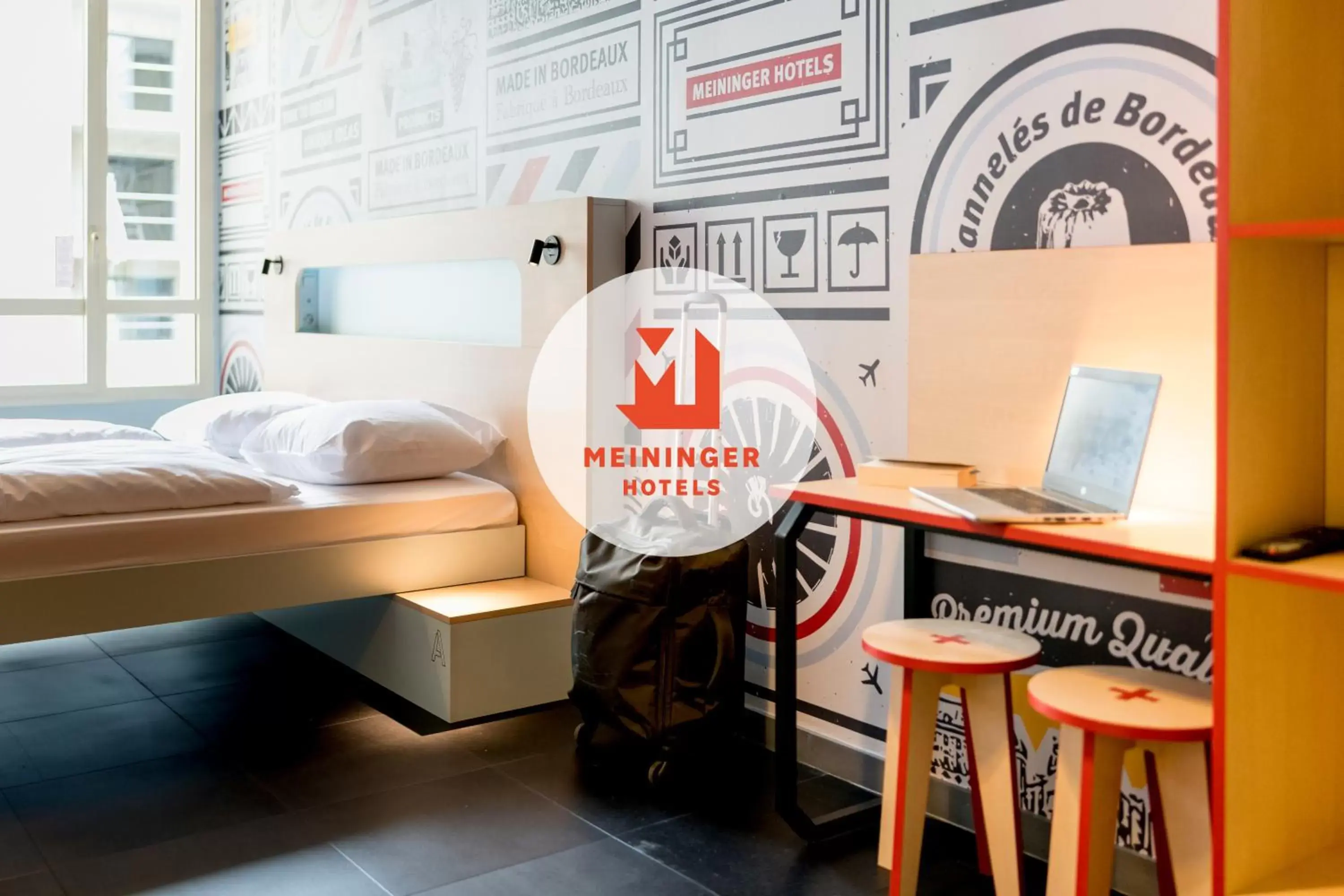 Bedroom in MEININGER Hotel Bordeaux Gare Saint-Jean