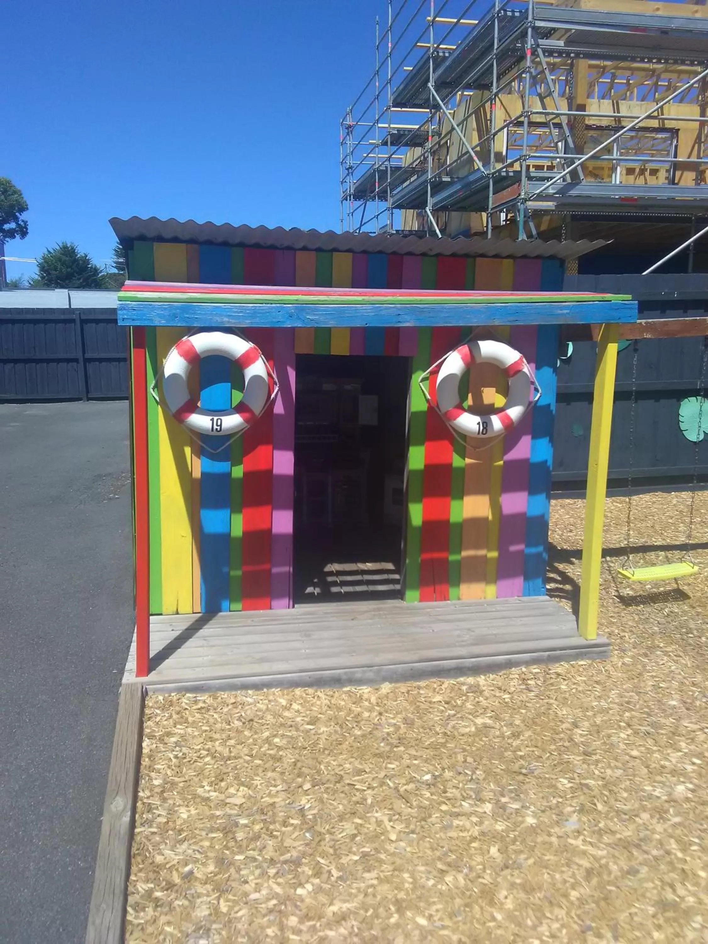 Children play ground in Seahorse Motel Cowes