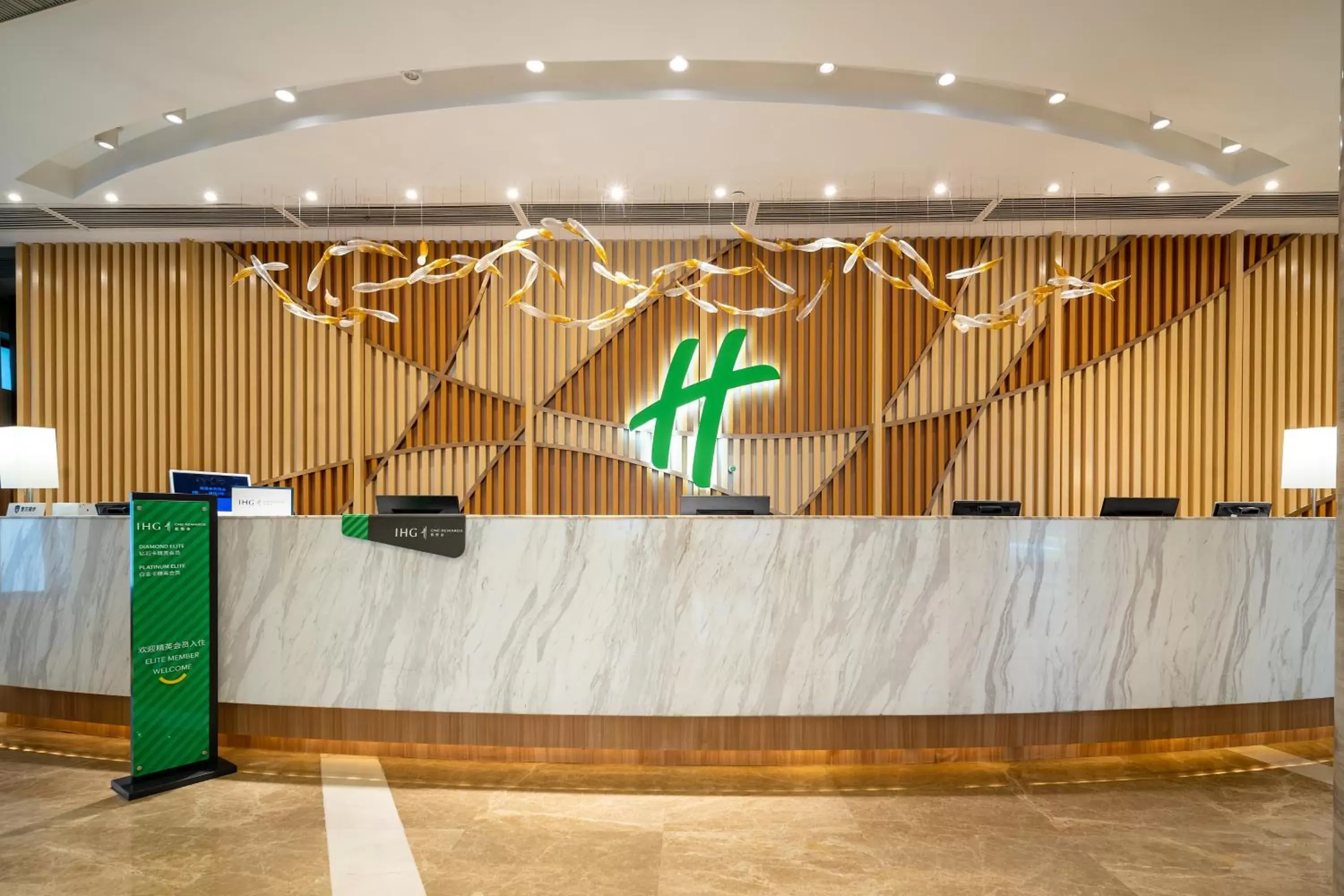 Lobby or reception in Holiday Inn Shanghai Hongqiao Central, an IHG Hotel Lobby or reception in Holiday Inn Shanghai Hongqiao Central, an IHG Hotel