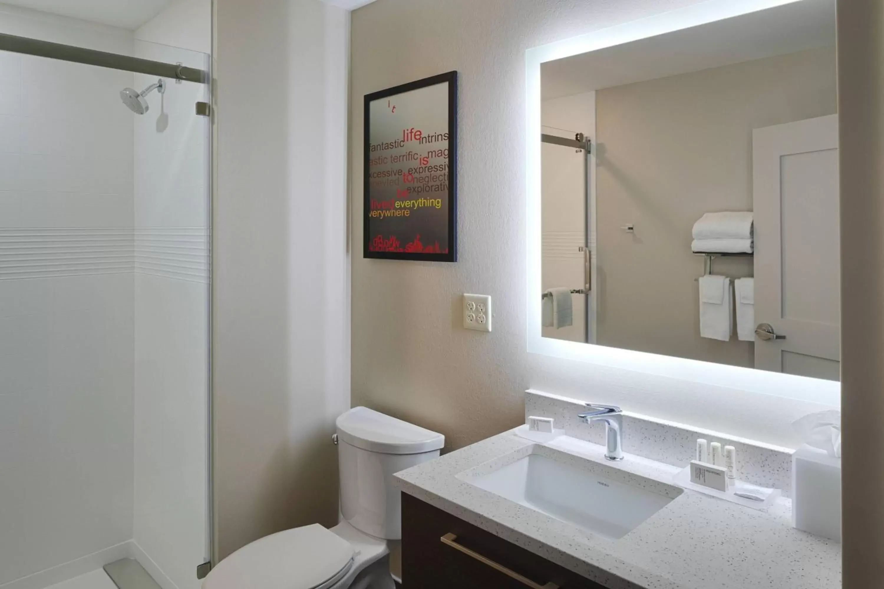 Bathroom in TownePlace Suites Columbus Hilliard