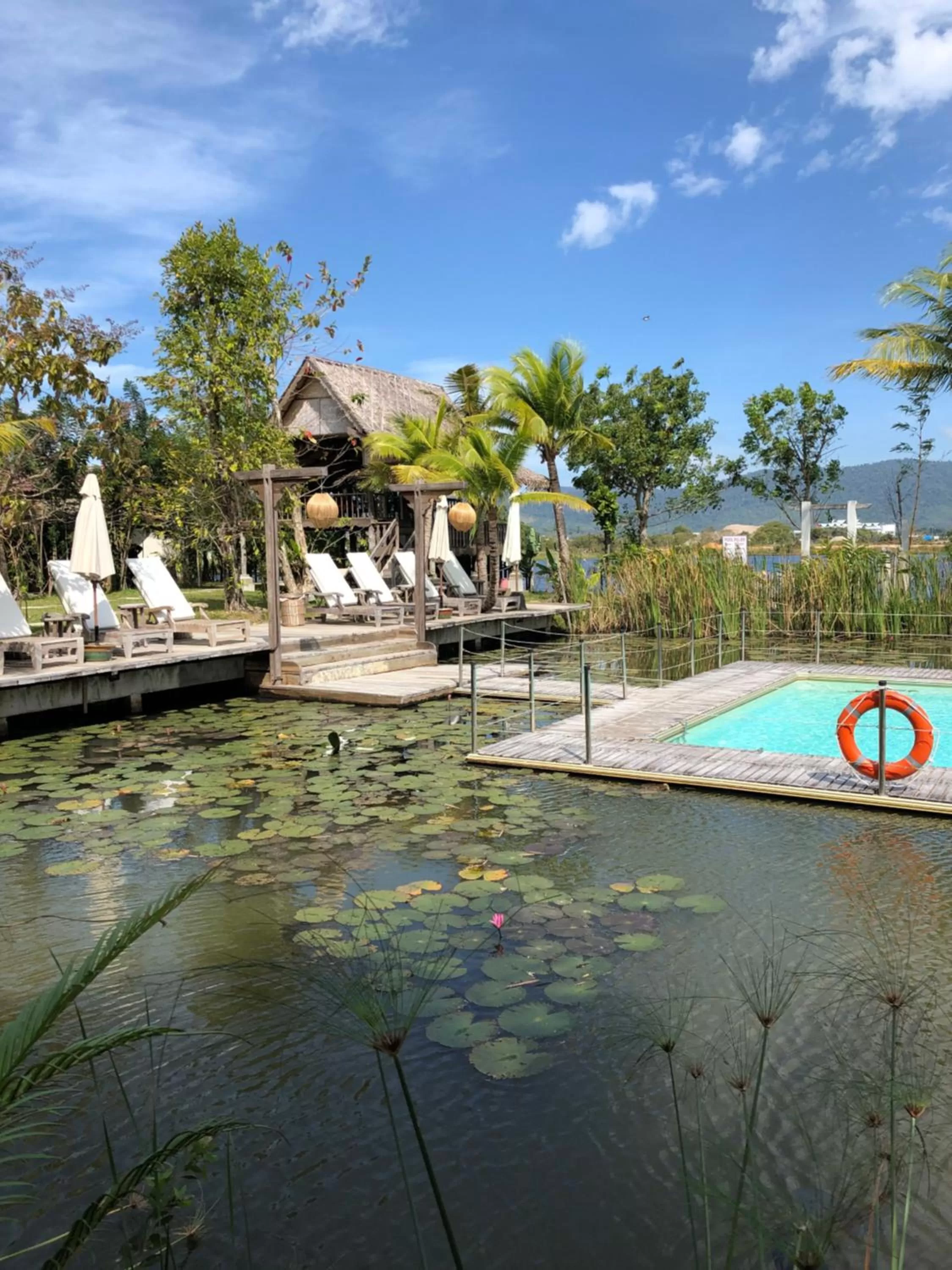 Swimming pool in Kunang Kunang Heritage Villas