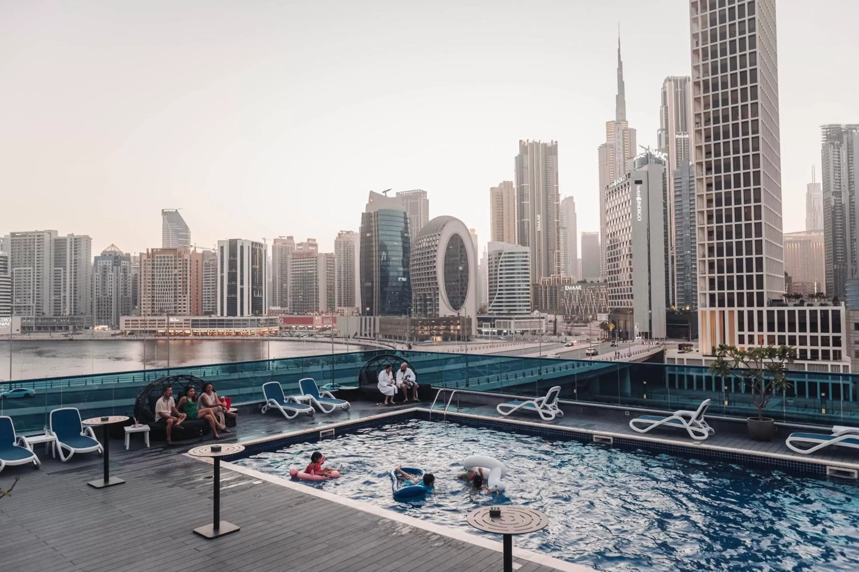 City view in Radisson Blu Hotel, Dubai Canal View