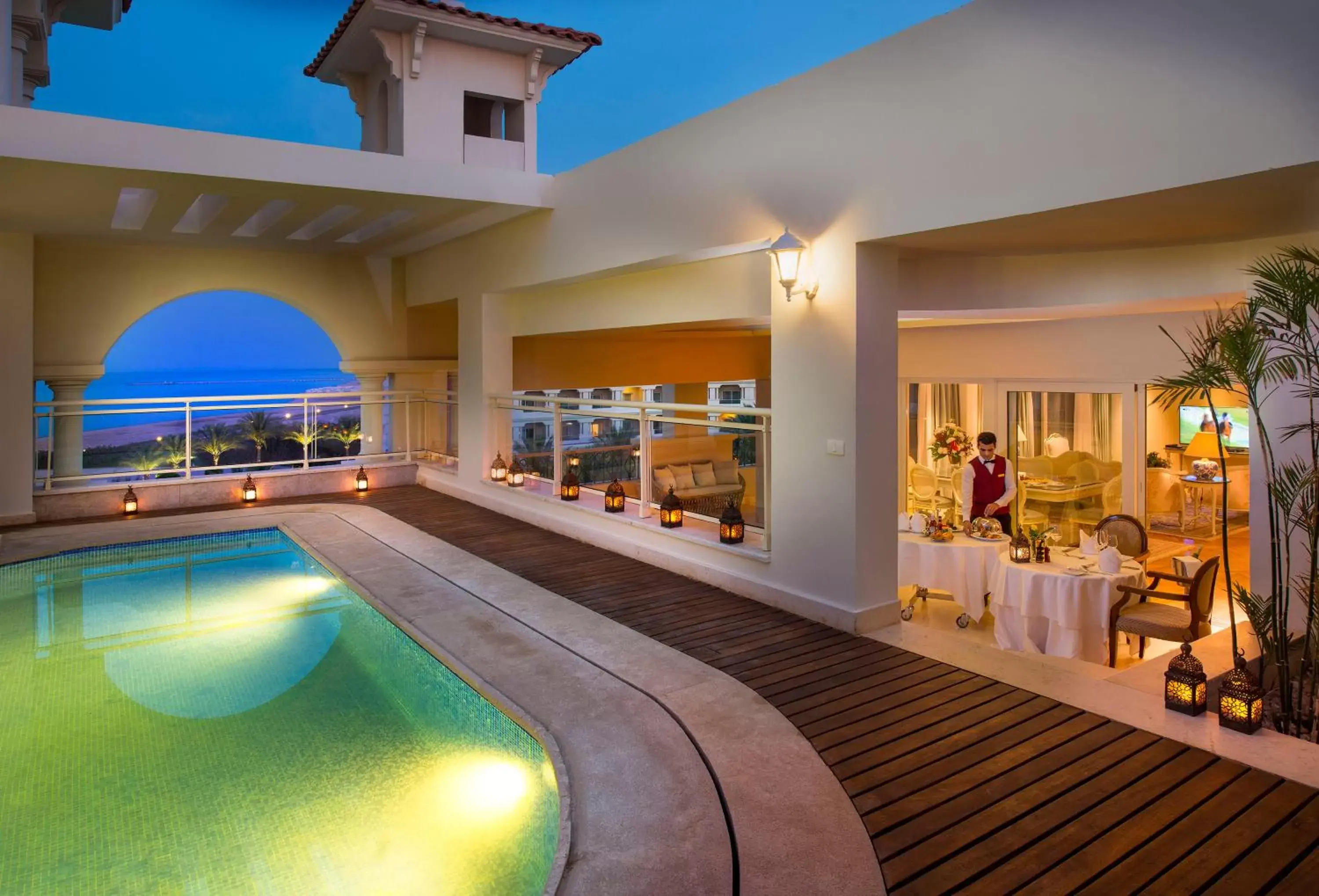 Patio, Swimming Pool in Baron Palace Sahl Hasheesh