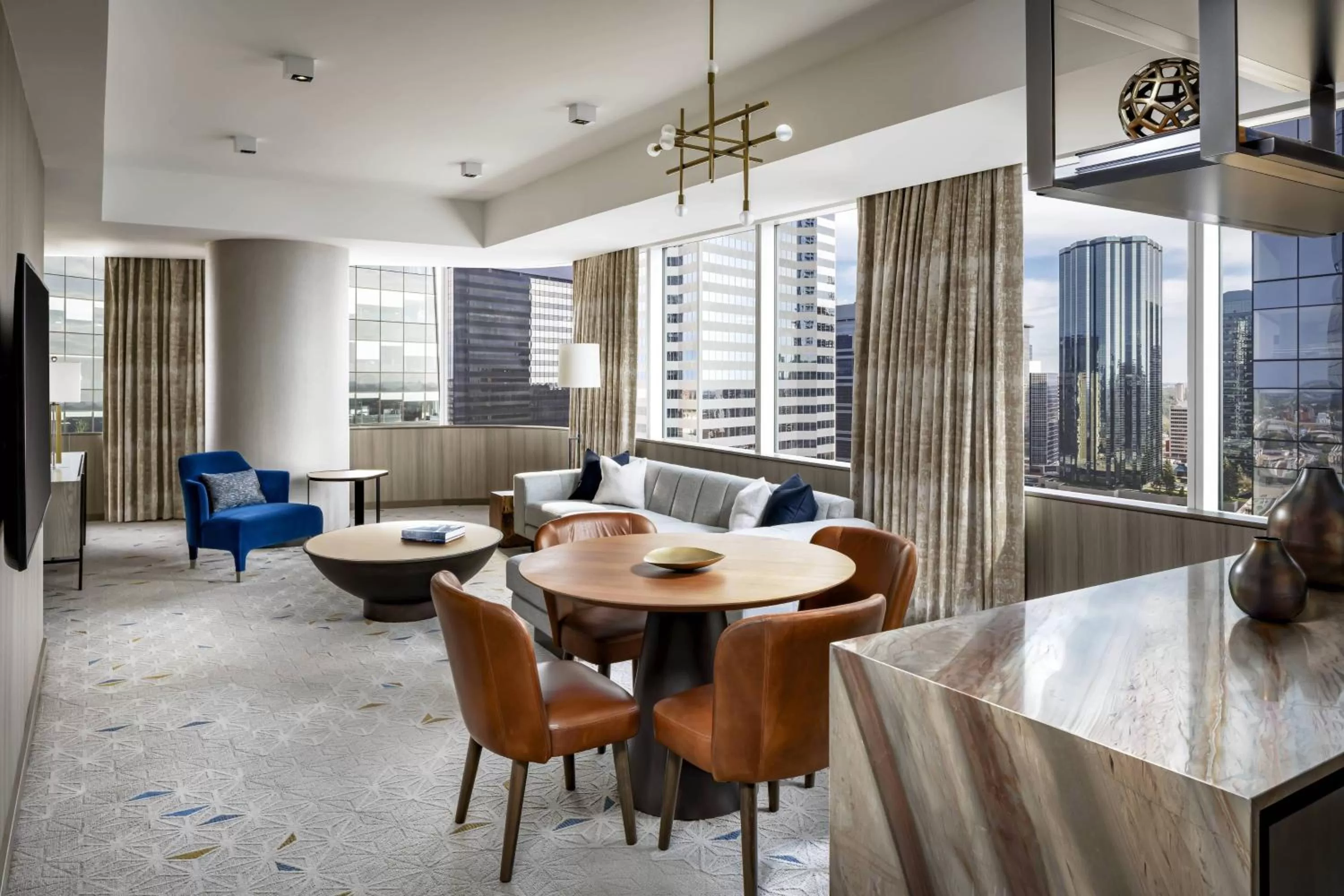 Living room in JW Marriott Edmonton ICE District