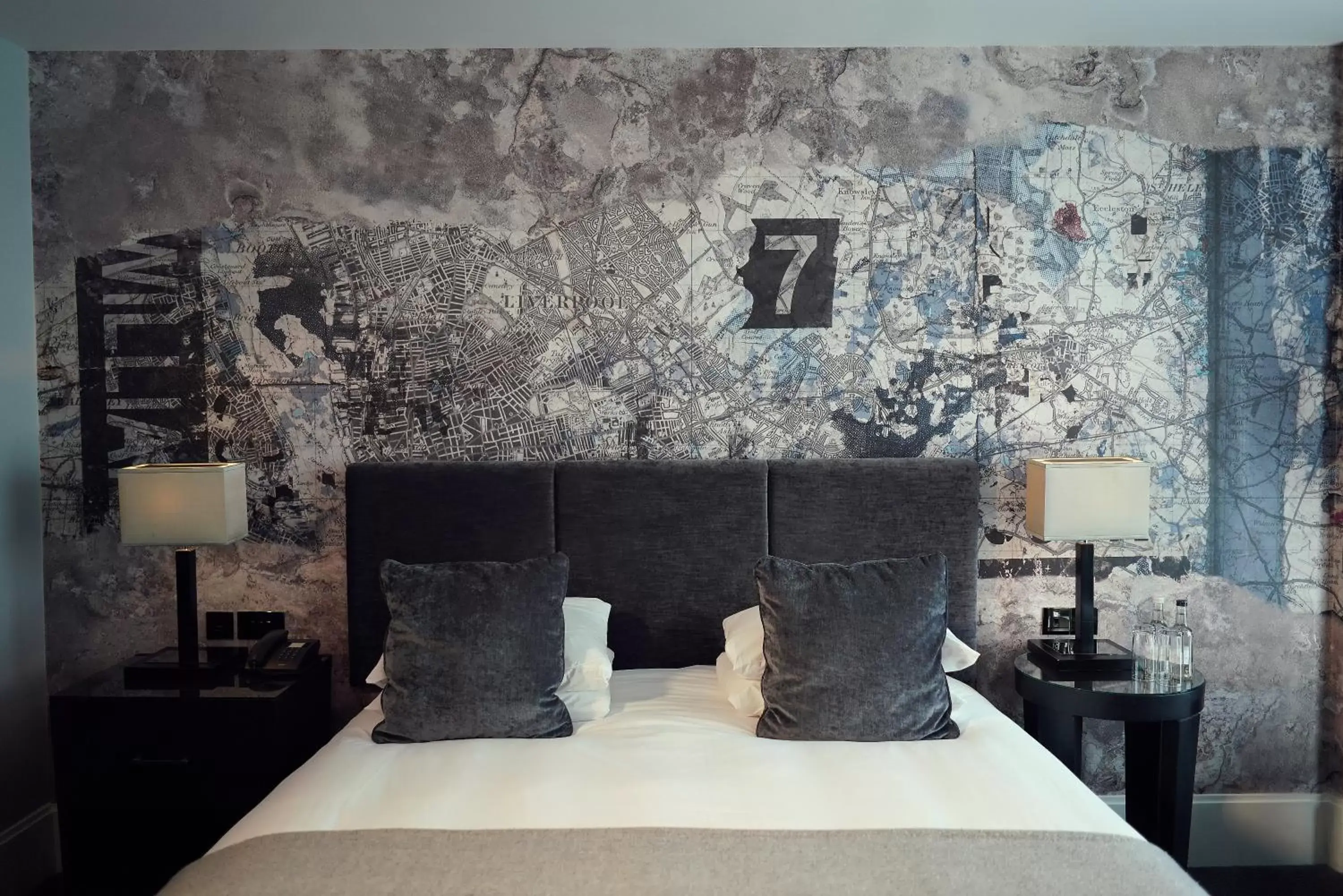 Bedroom, Bed in Malmaison Liverpool