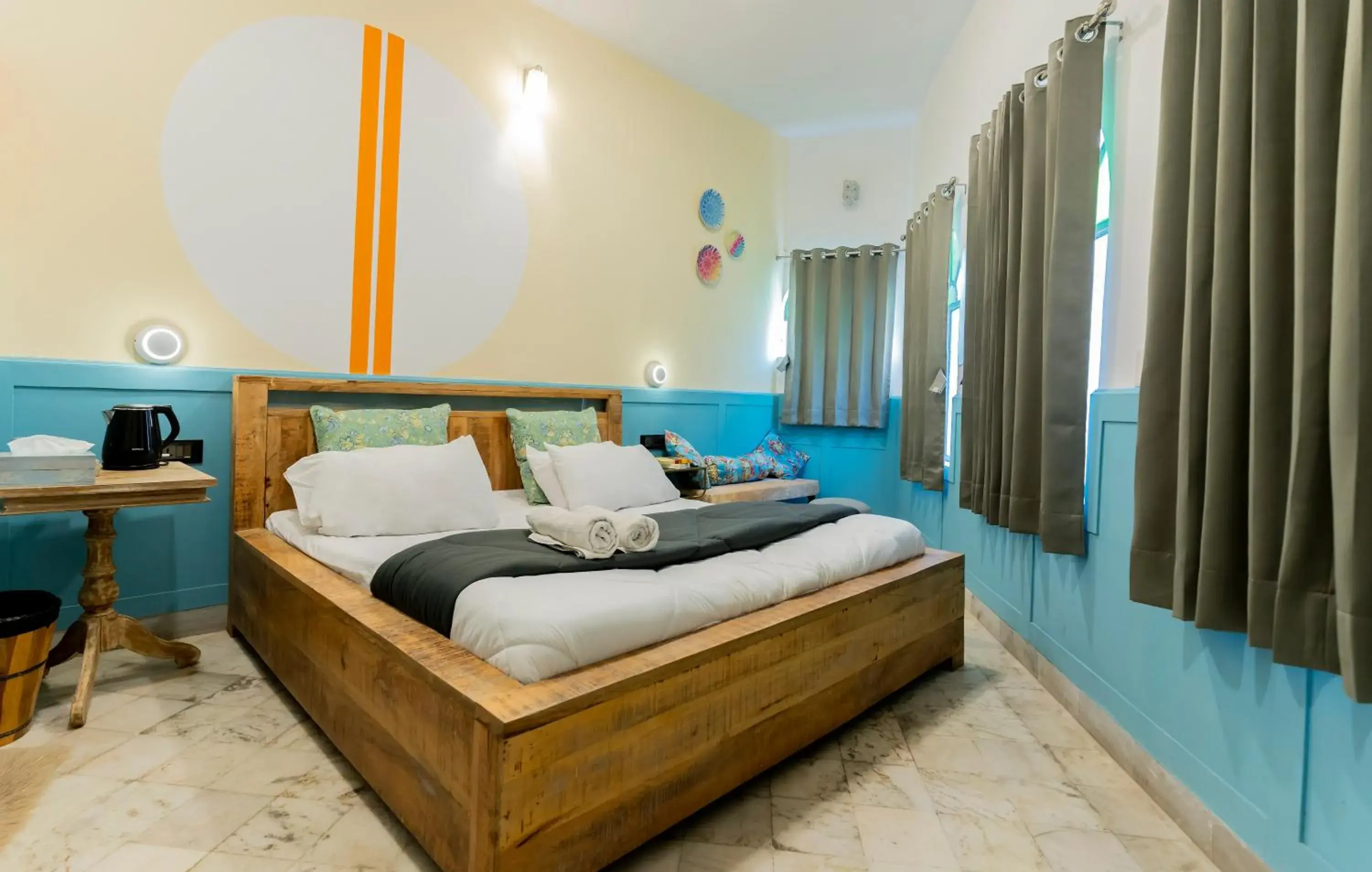 Bed in Moustache Hostel Udaipur