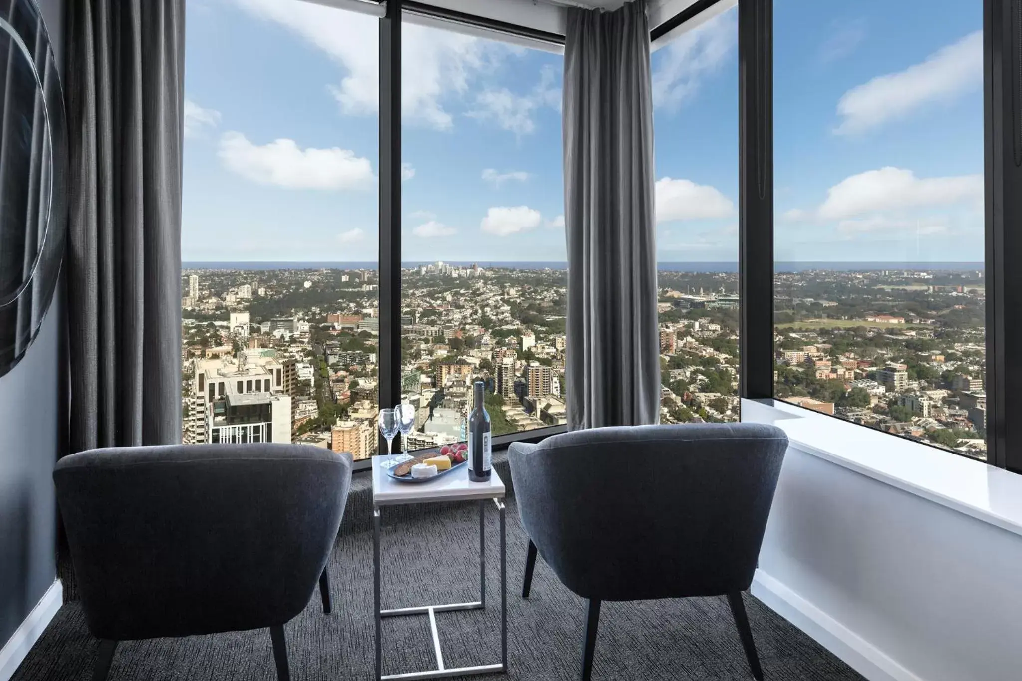City view in Meriton Suites World Tower, Sydney