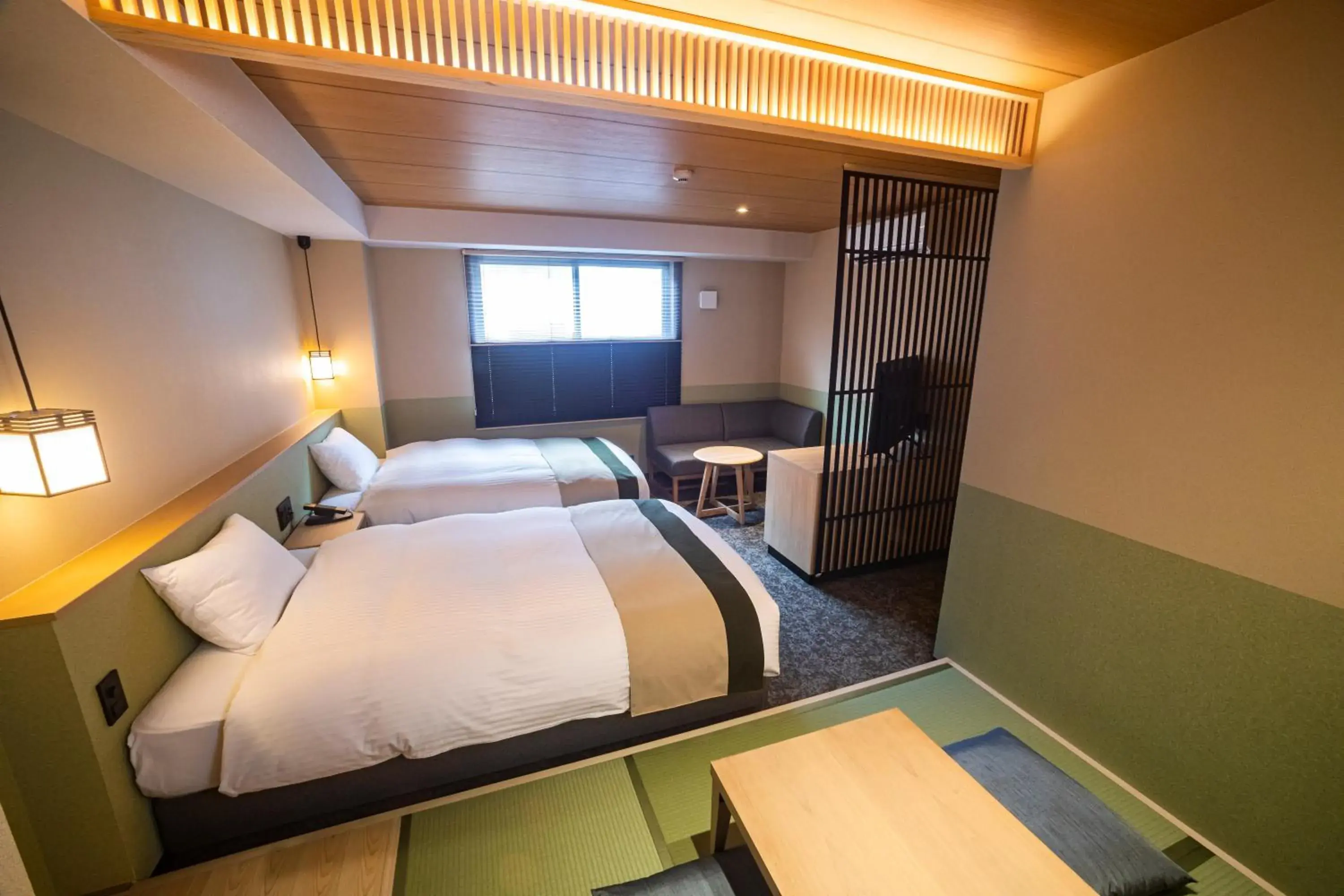 Photo of the whole room, Bed in Rinn Gion Yasaka