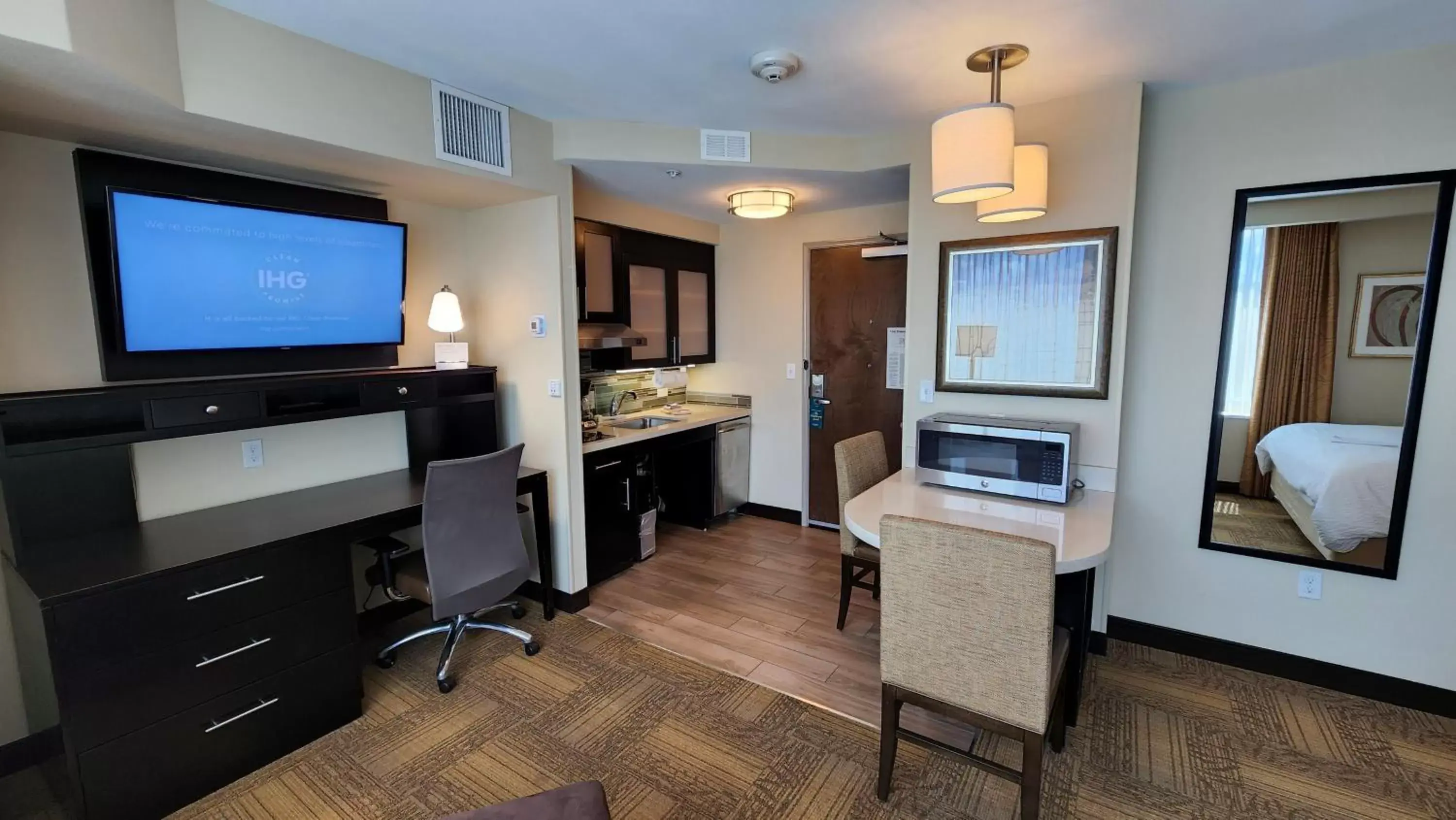 Photo of the whole room, TV/Entertainment Center in Staybridge Suites Denver Downtown, an IHG Hotel
