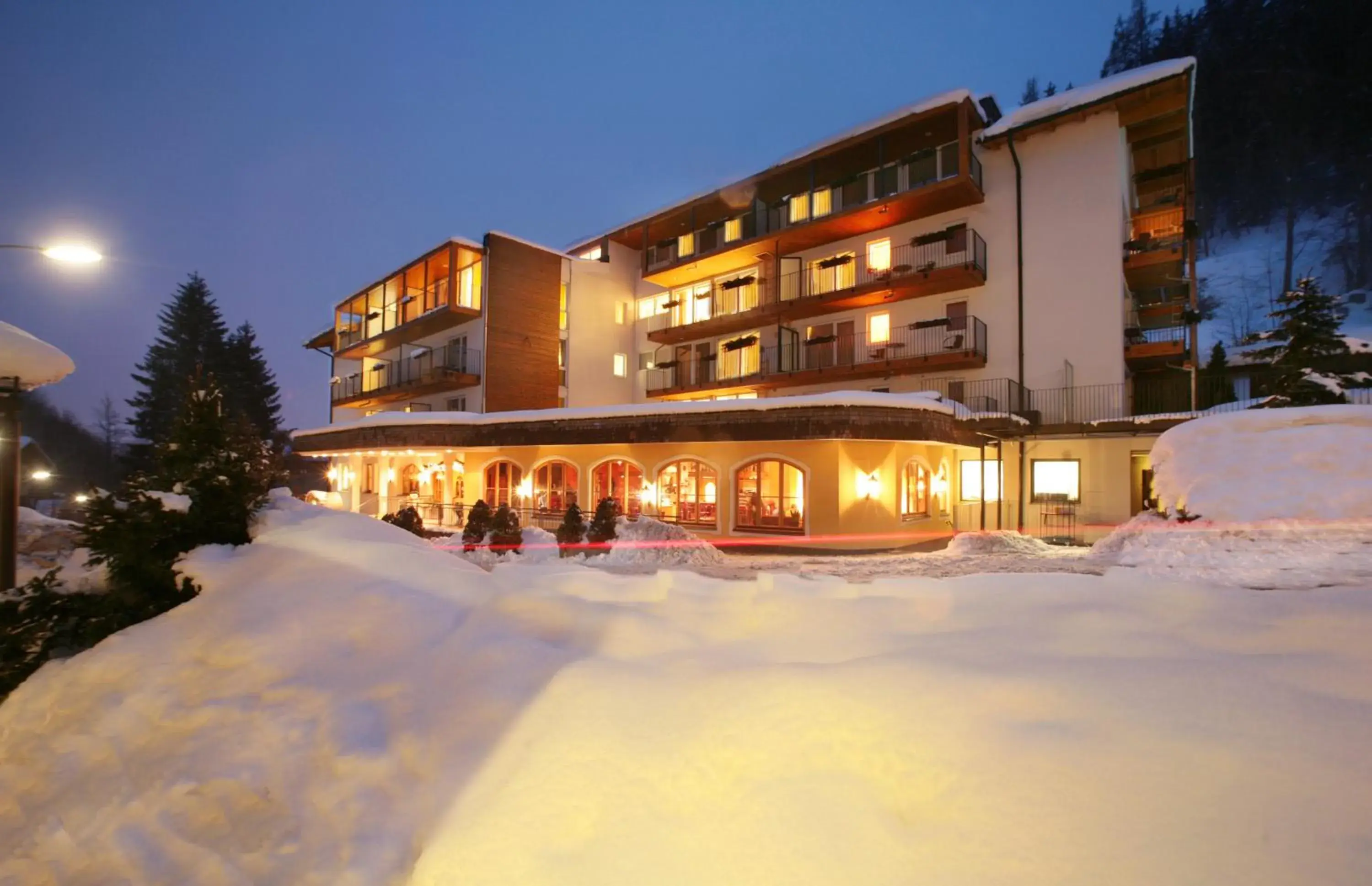 Facade/entrance, Winter in Hotel Der Waldhof