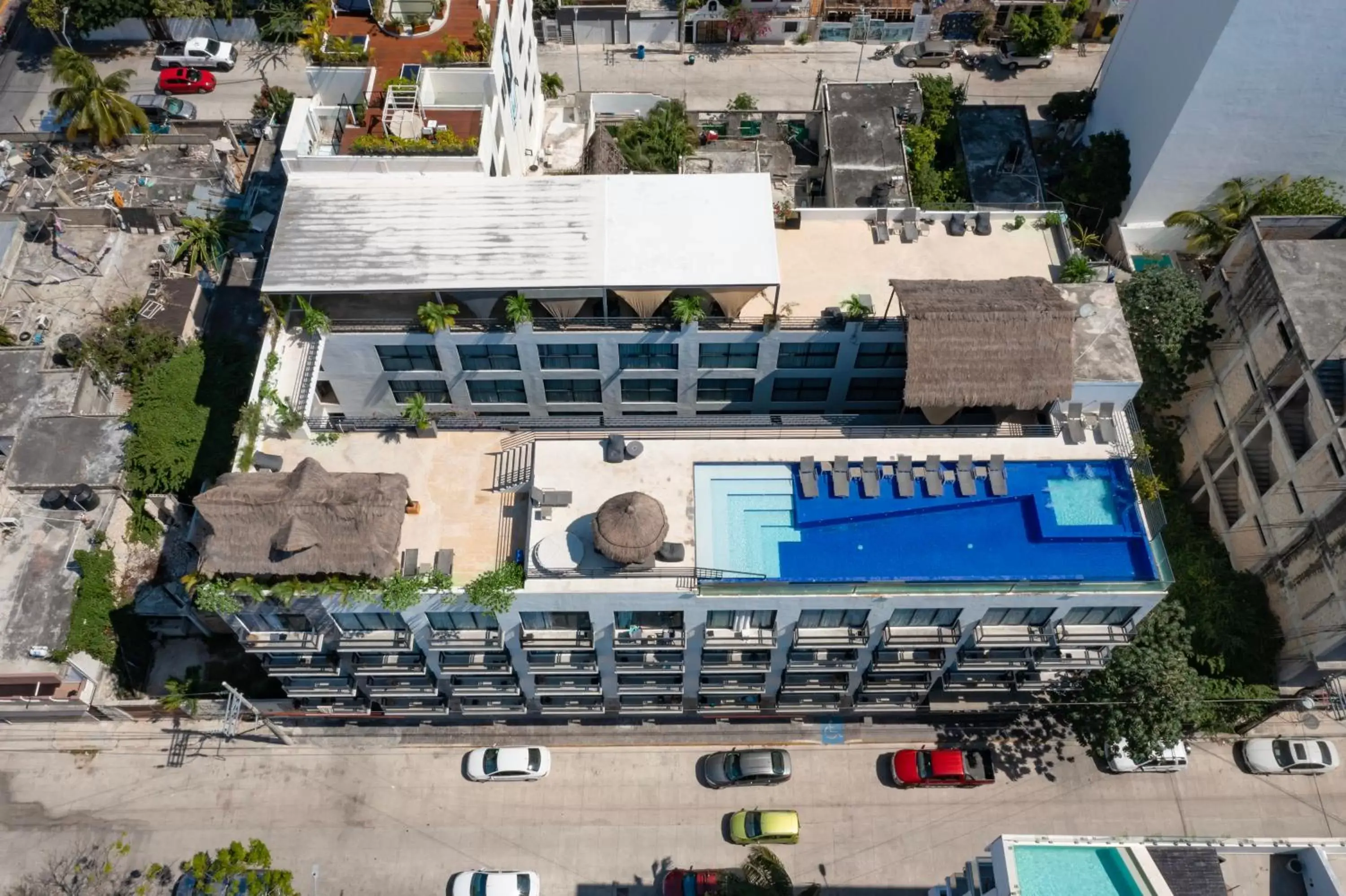 Swimming pool, Bird's-eye View in Hotel 52 Playa del Carmen