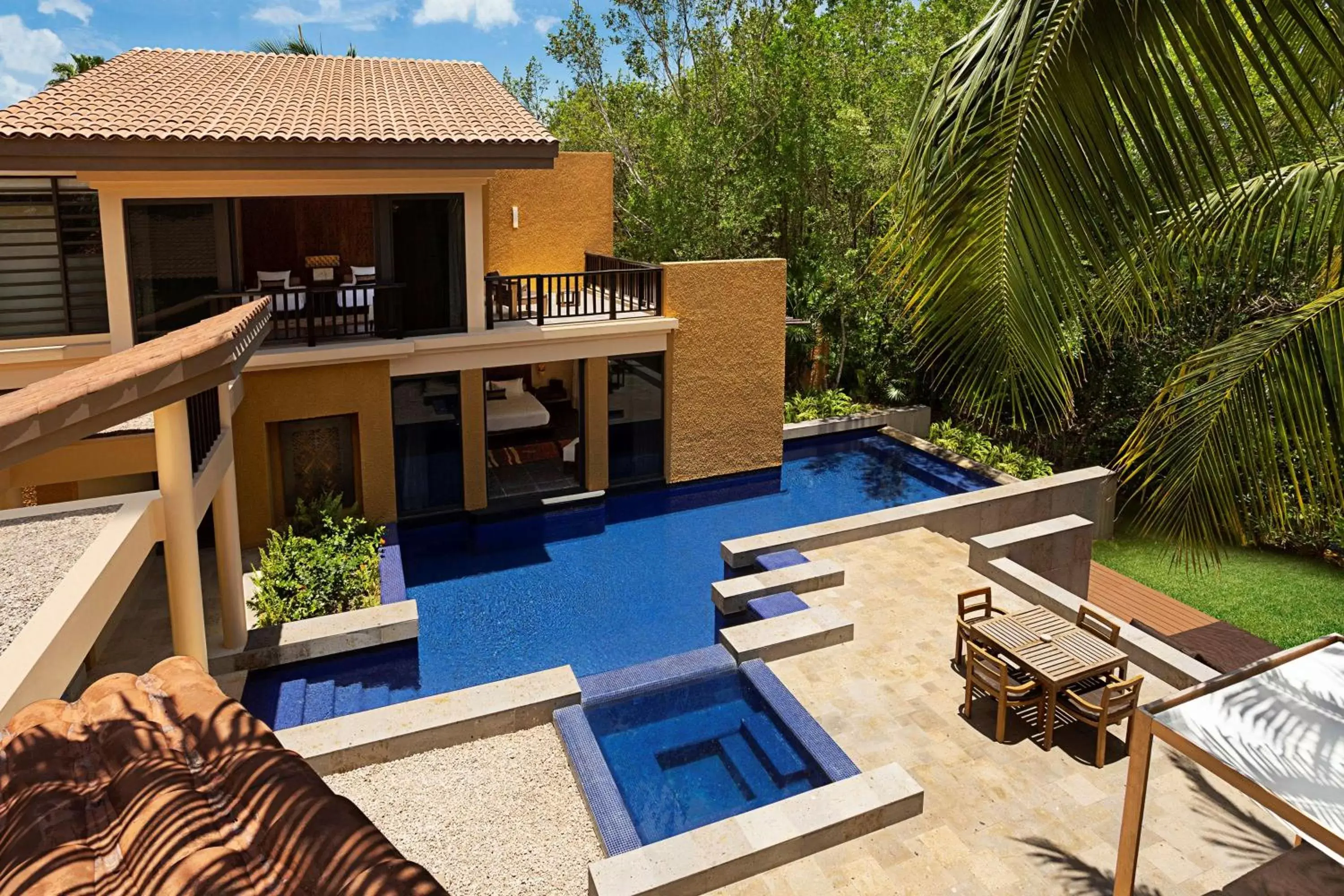 Bedroom, Swimming Pool in Banyan Tree Mayakoba