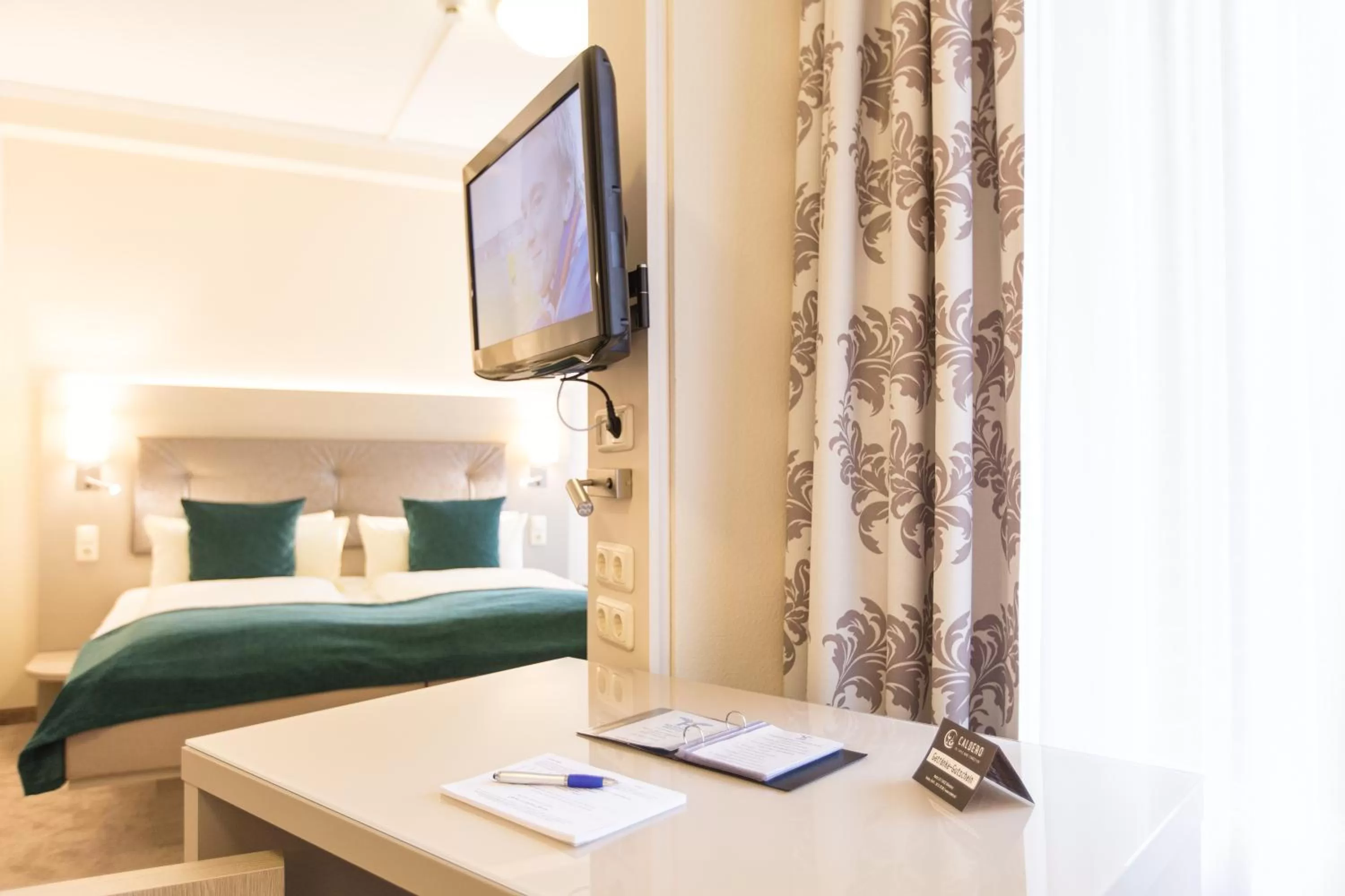 Bed in Hermes Hotel Oldenburg