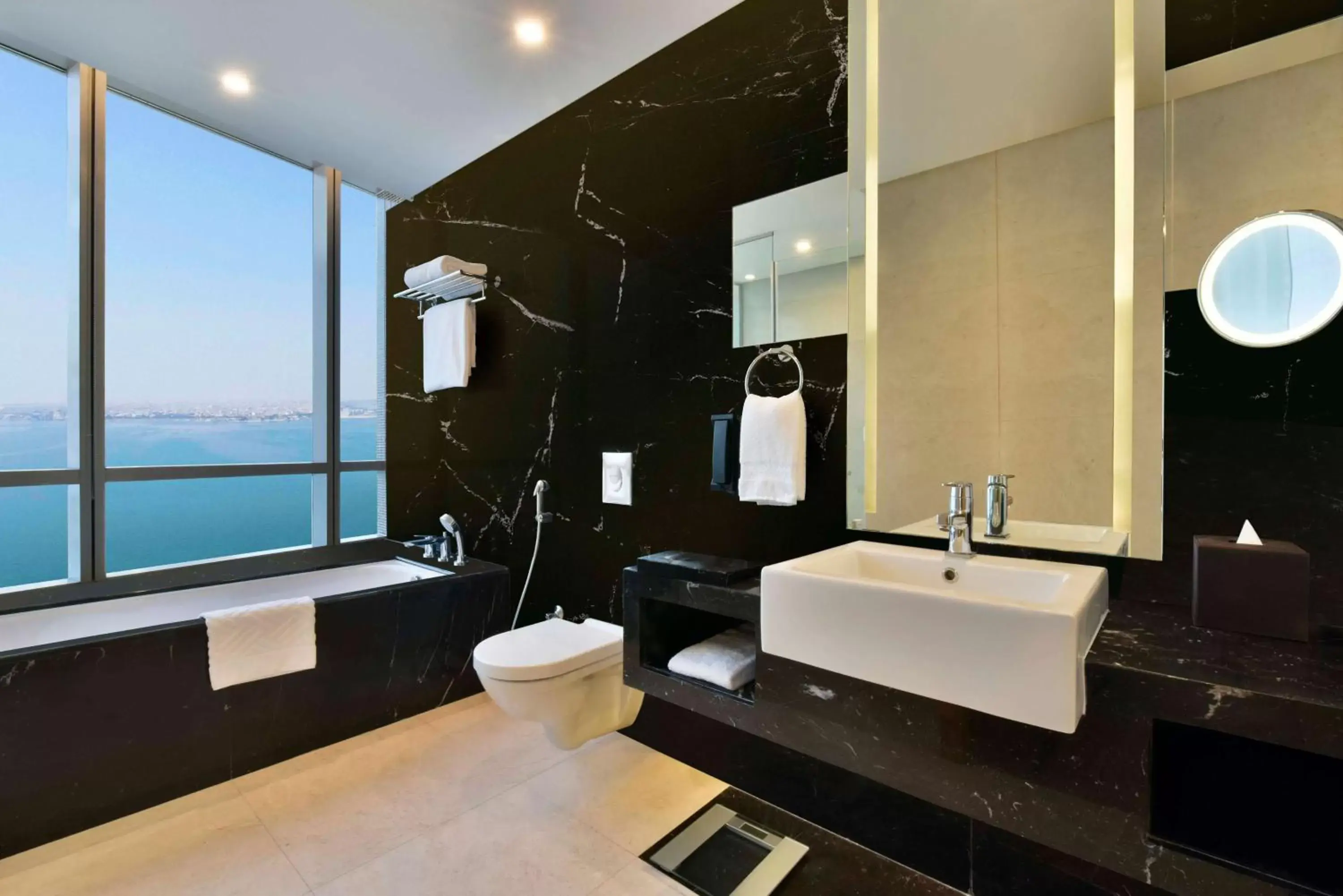 Toilet, Bathroom in Hilton Bahrain
