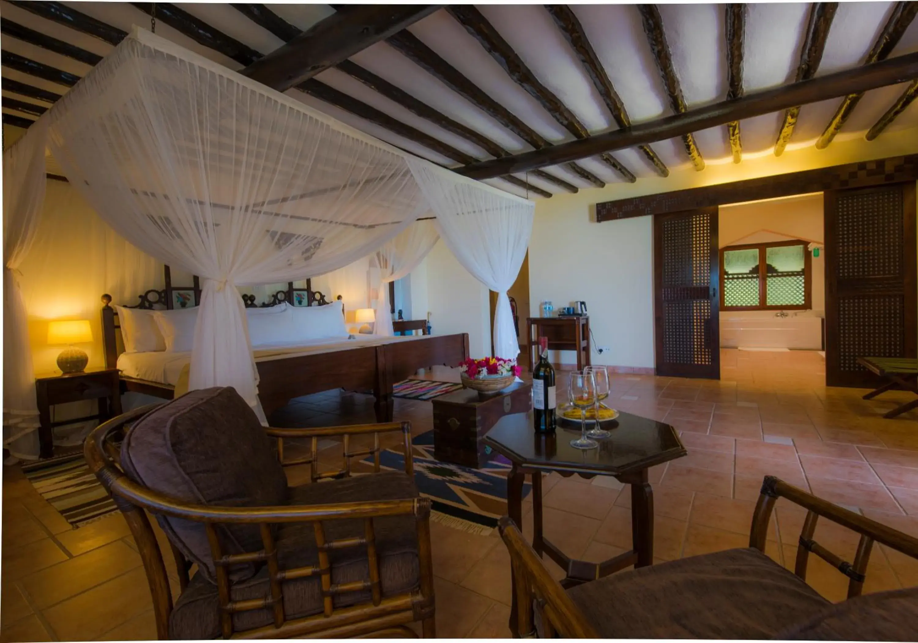 Seating Area in Amani Beach Hotel