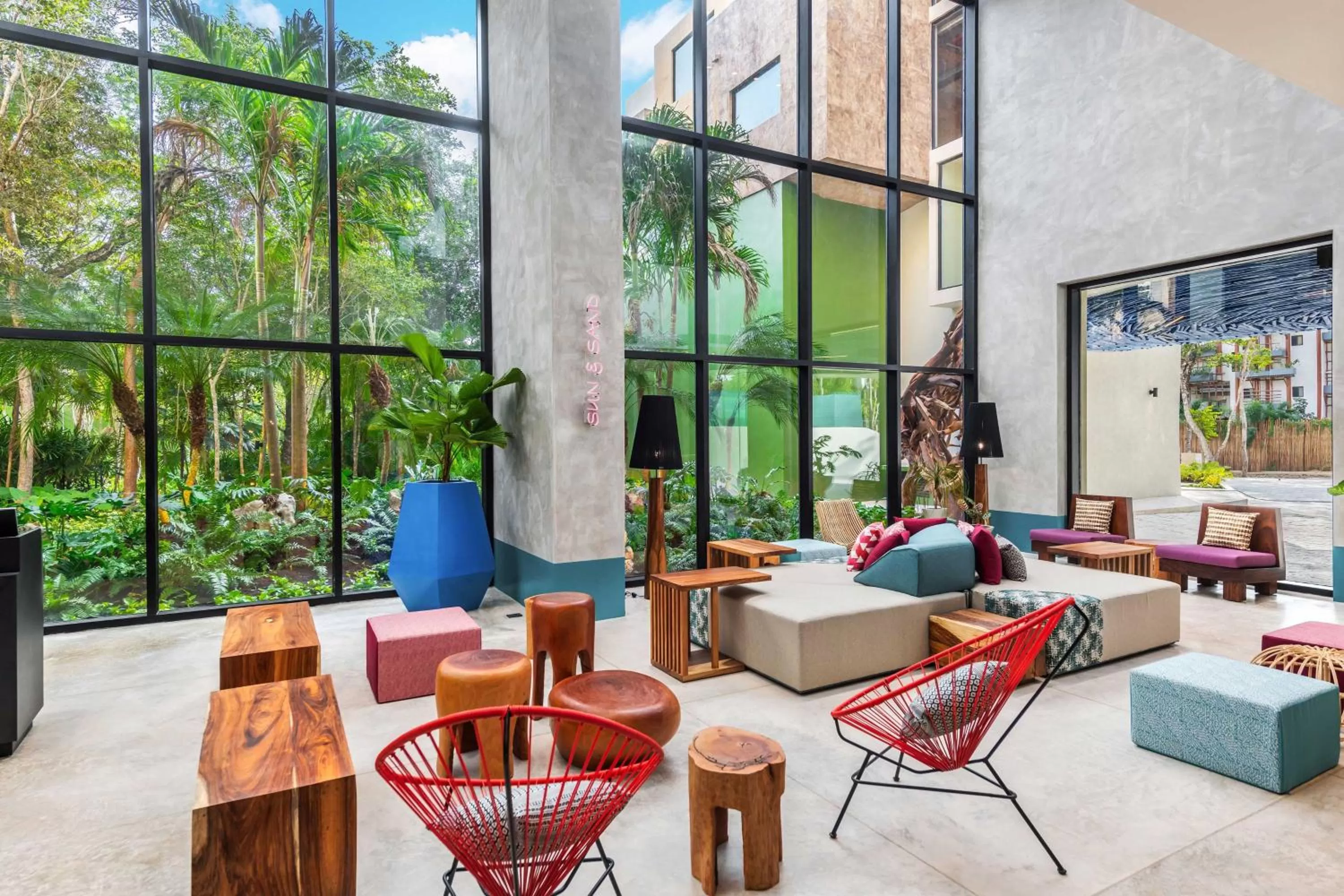 Lobby or reception in Aloft Tulum