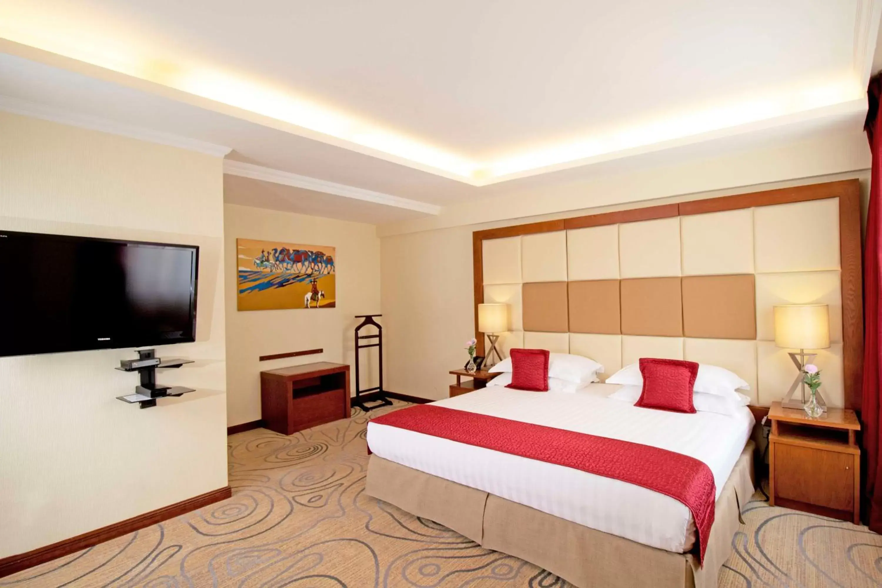Bedroom, Bed in Kempinski Hotel Khan Palace