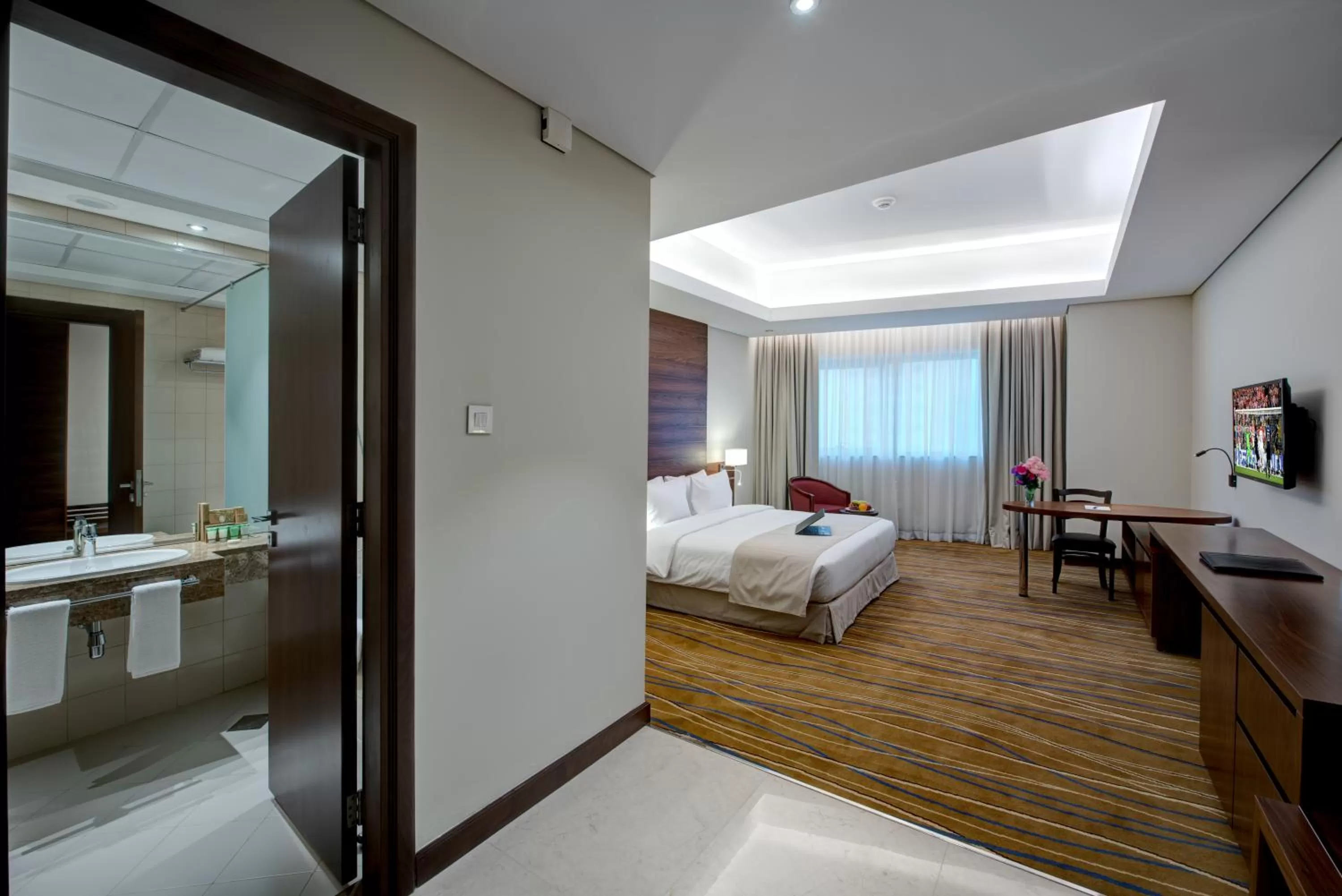 Photo of the whole room, Bed in Center Hotel Sharjah