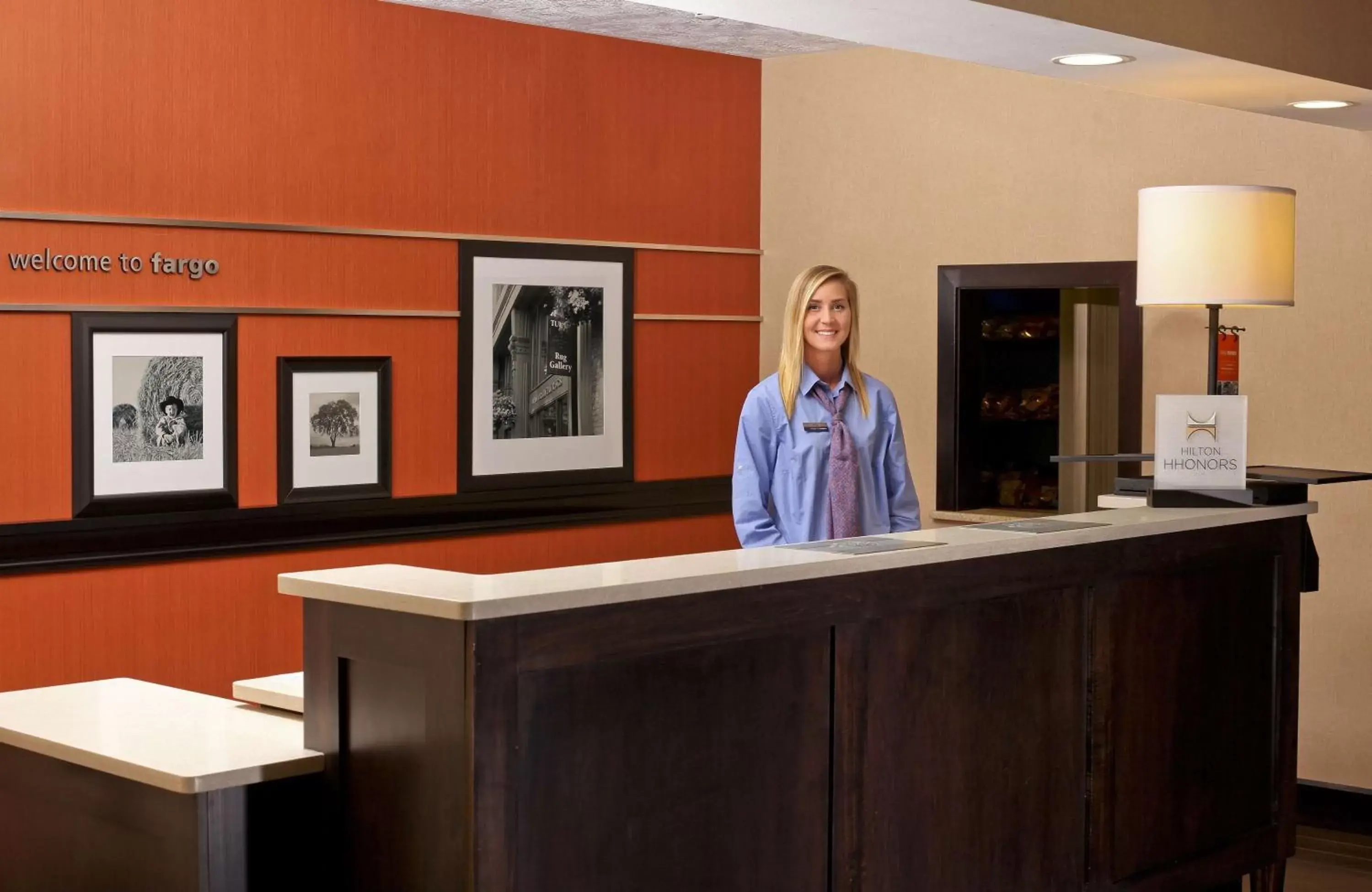 Lobby or reception, Lobby/Reception in Hampton Inn & Suites Fargo Medical Center